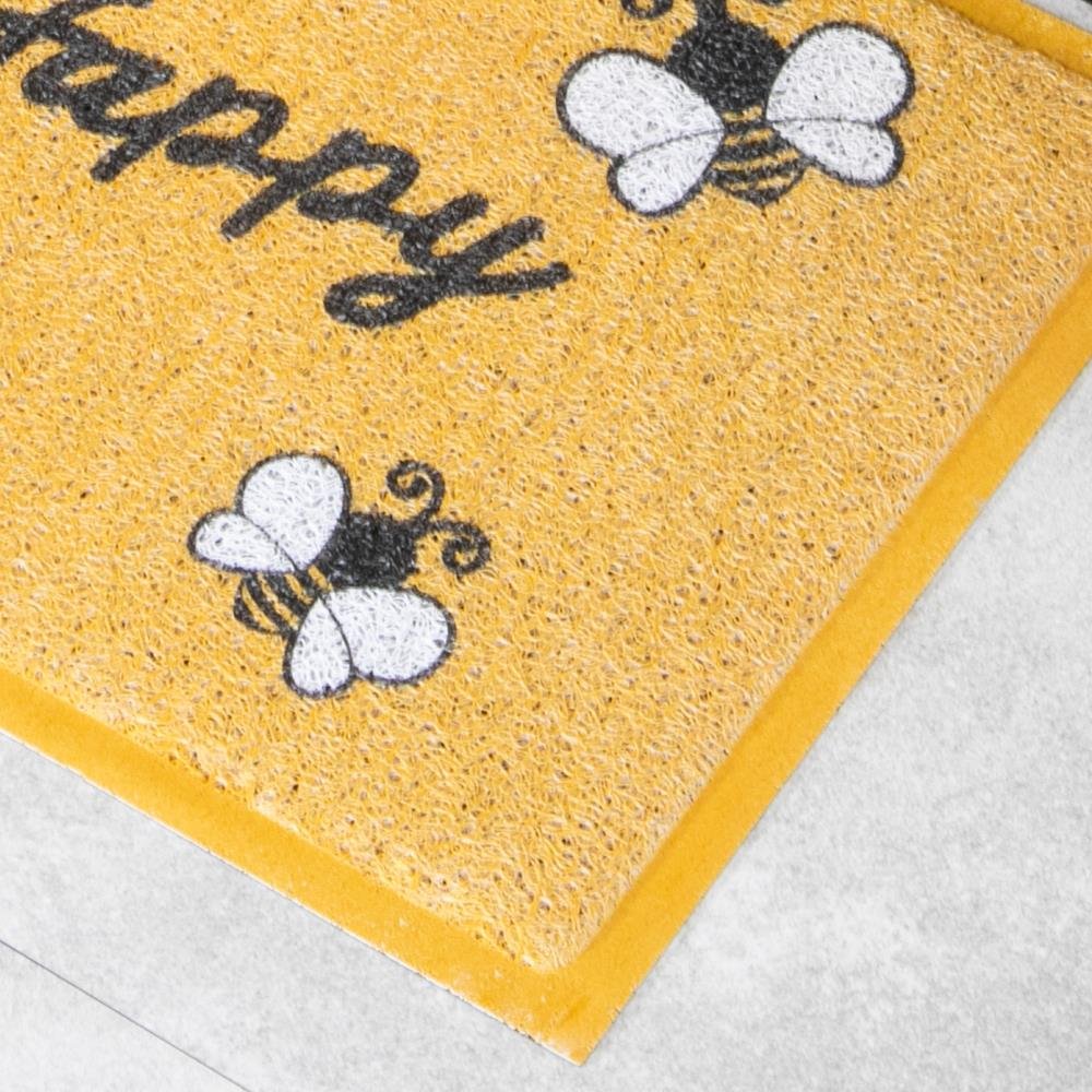 Yellow Bee Happy Doormat