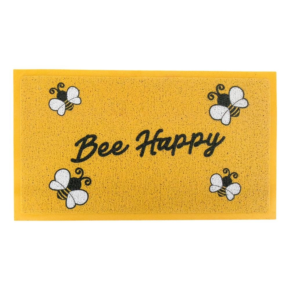 Yellow Bee Happy Doormat