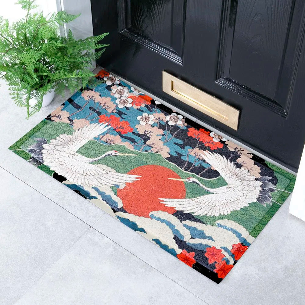 Japanese Bird Indoor & Outdoor Doormat