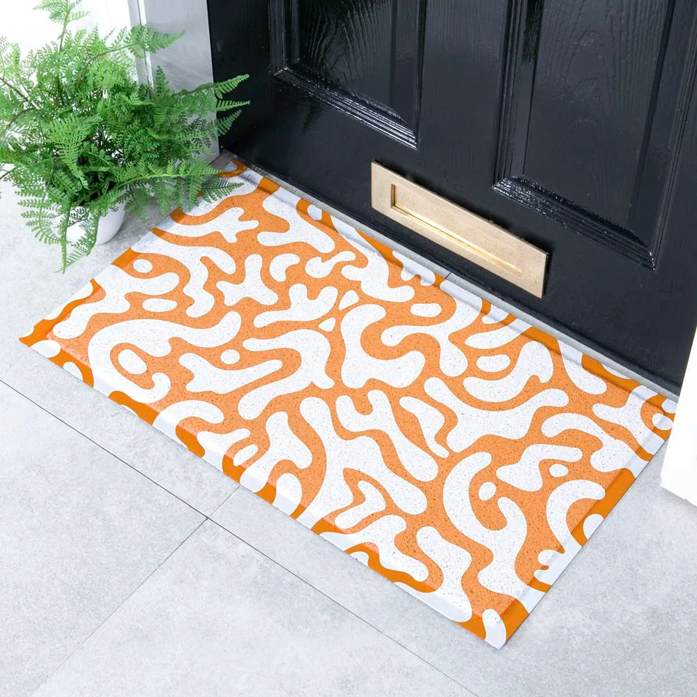 Orange Blobs Indoor & Outdoor Doormat
