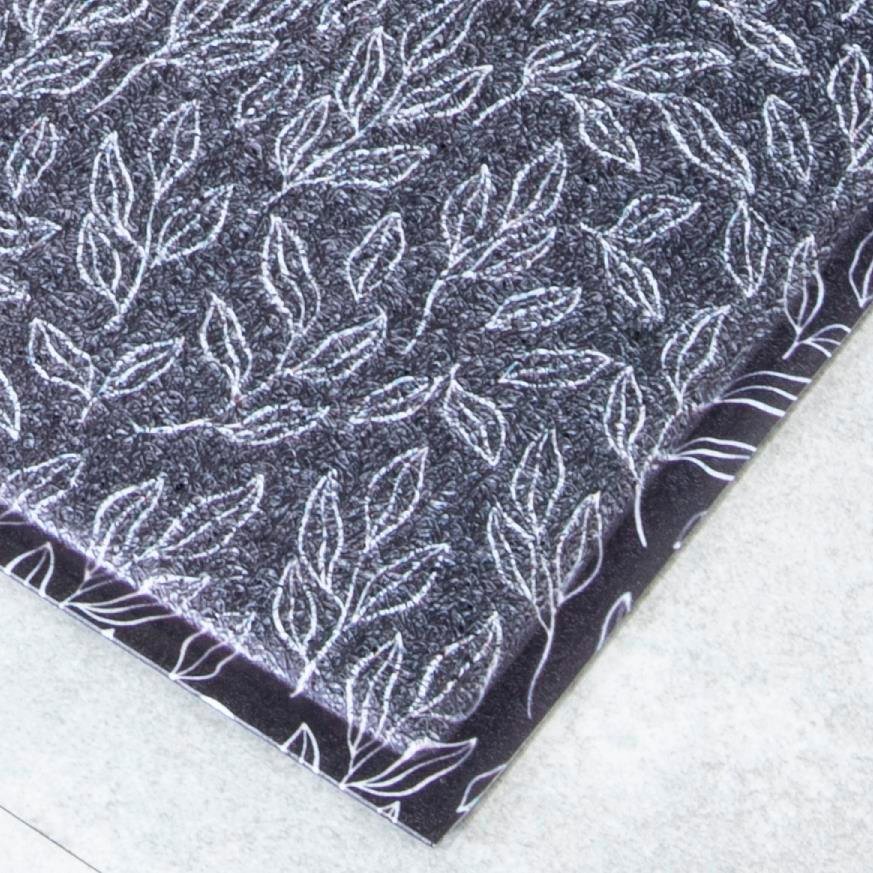 Blue Leaf Pattern Doormat