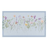 Blue Wild Flowers Doormat