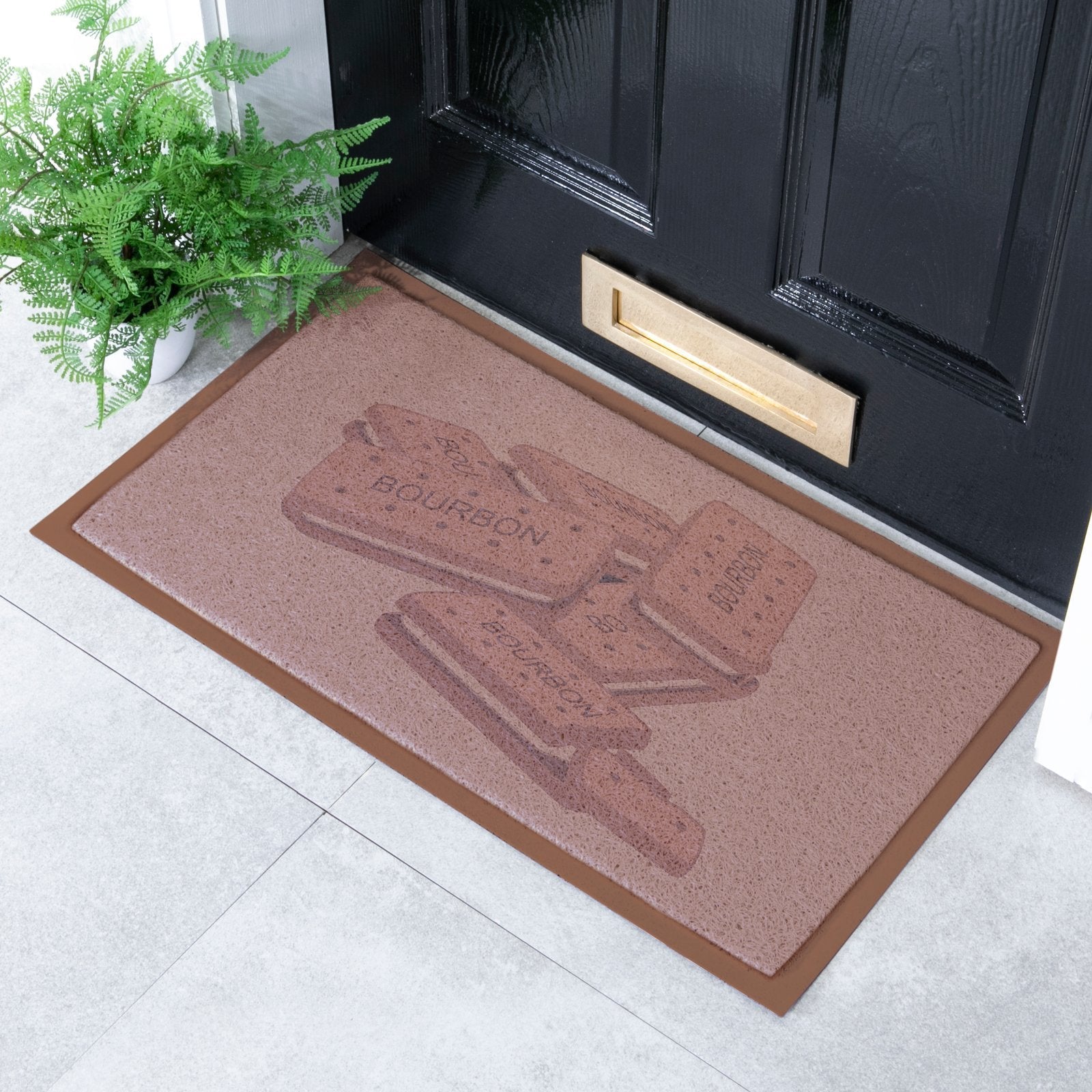 Bourbons Brown Indoor/Outdoor Doormat