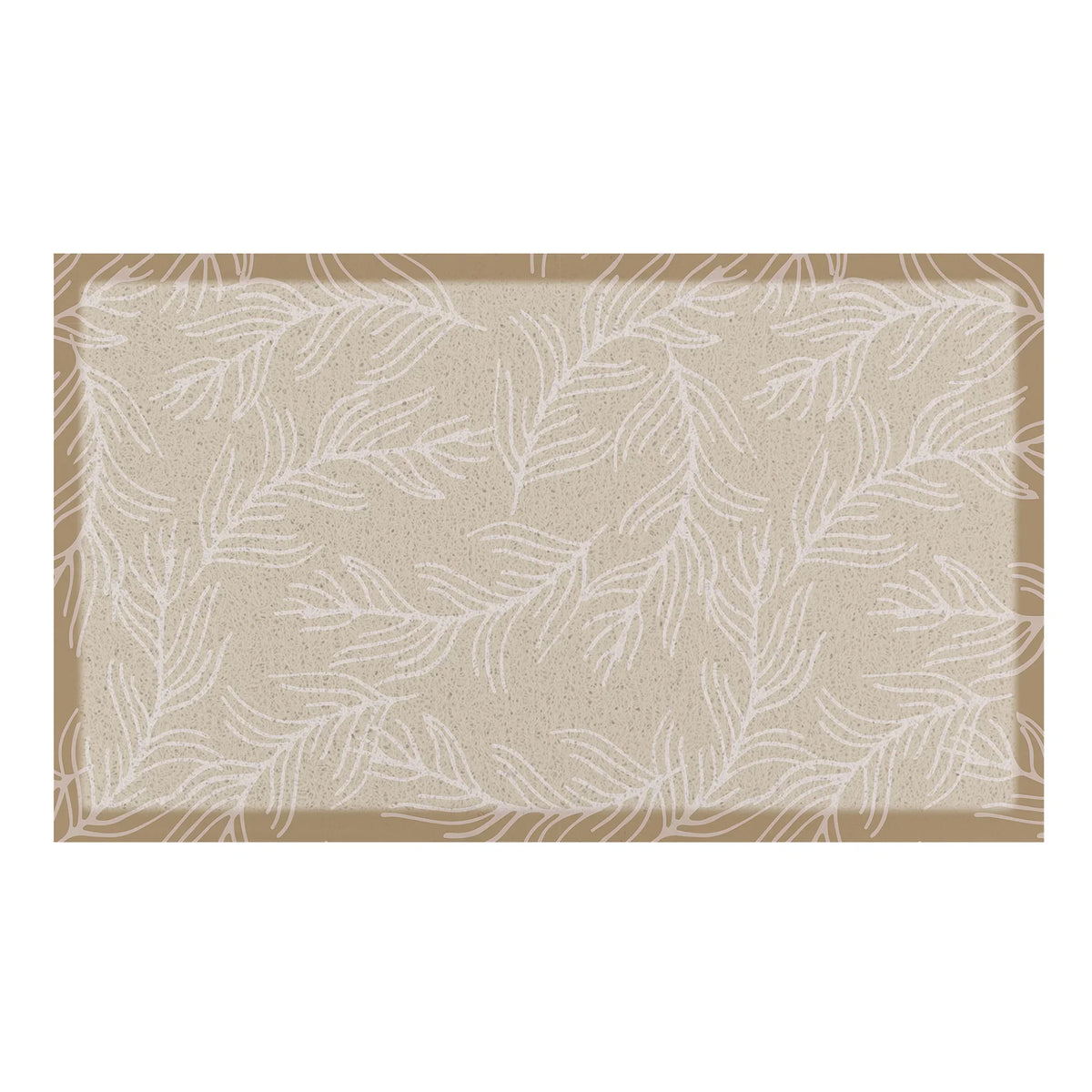 Mocha Leaf Pattern Doormat
