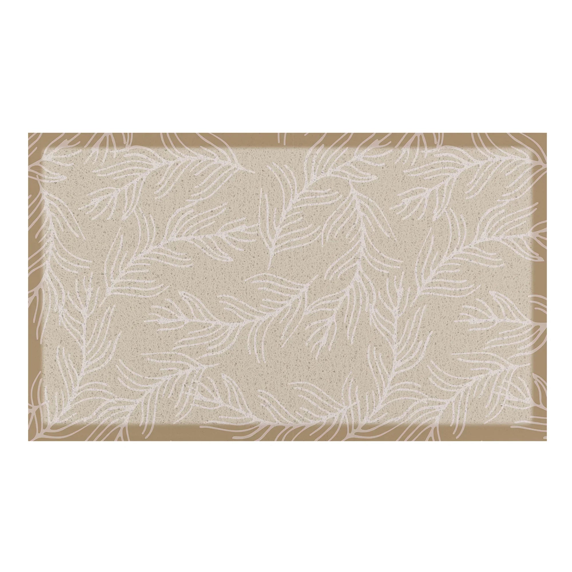Mocha Leaf Pattern Doormat