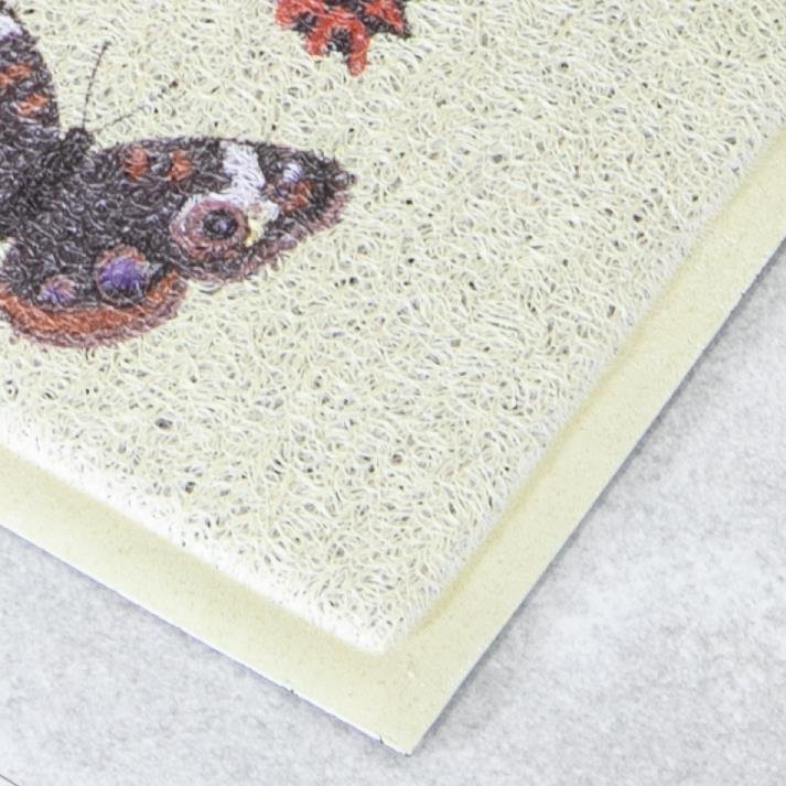 Lime Colored Butterfly Doormat