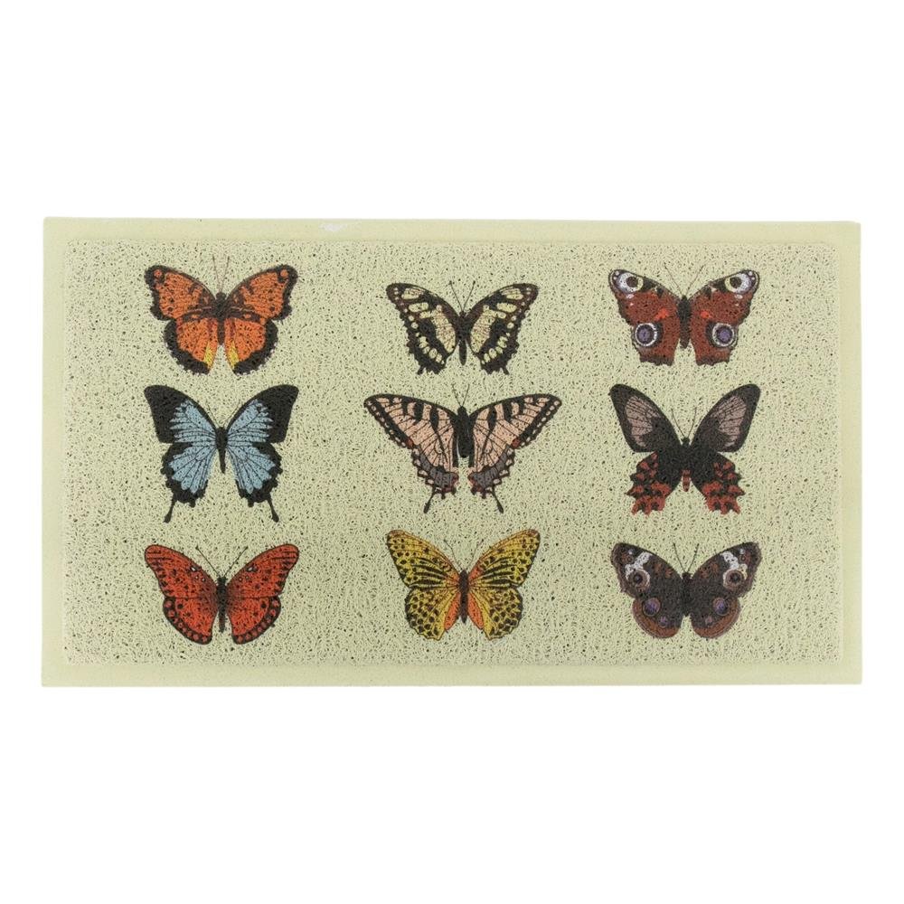 Lime Coloured Butterfly Doormat