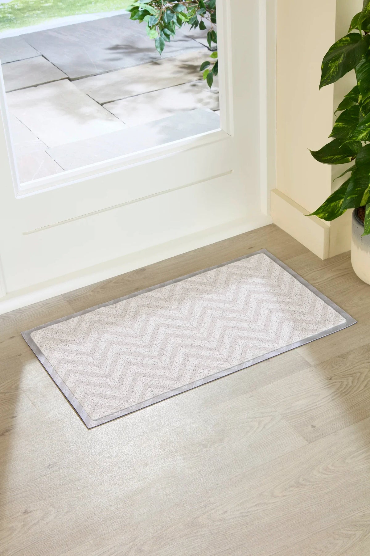 Beige Chevrons Doormat