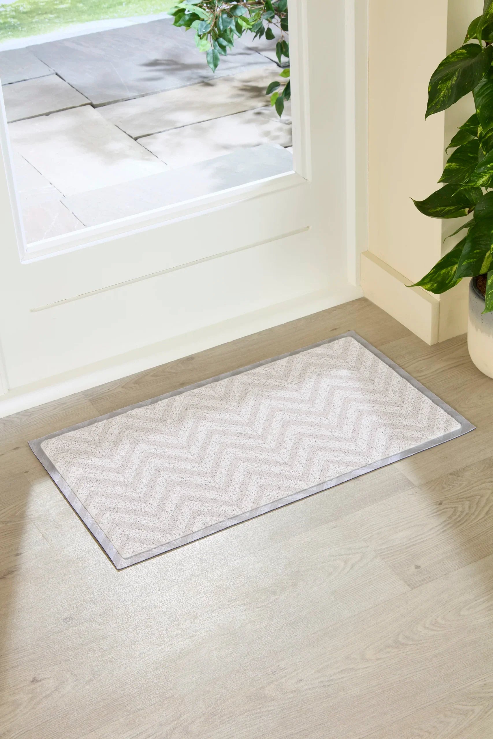 Beige Chevrons Doormat