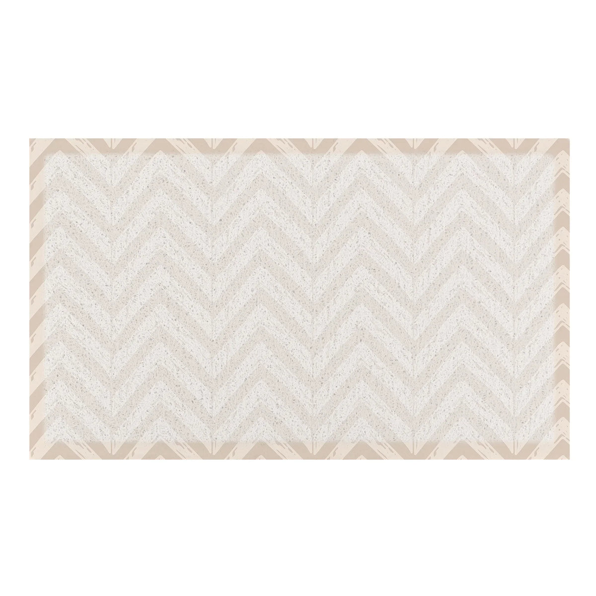Beige Chevrons Doormat