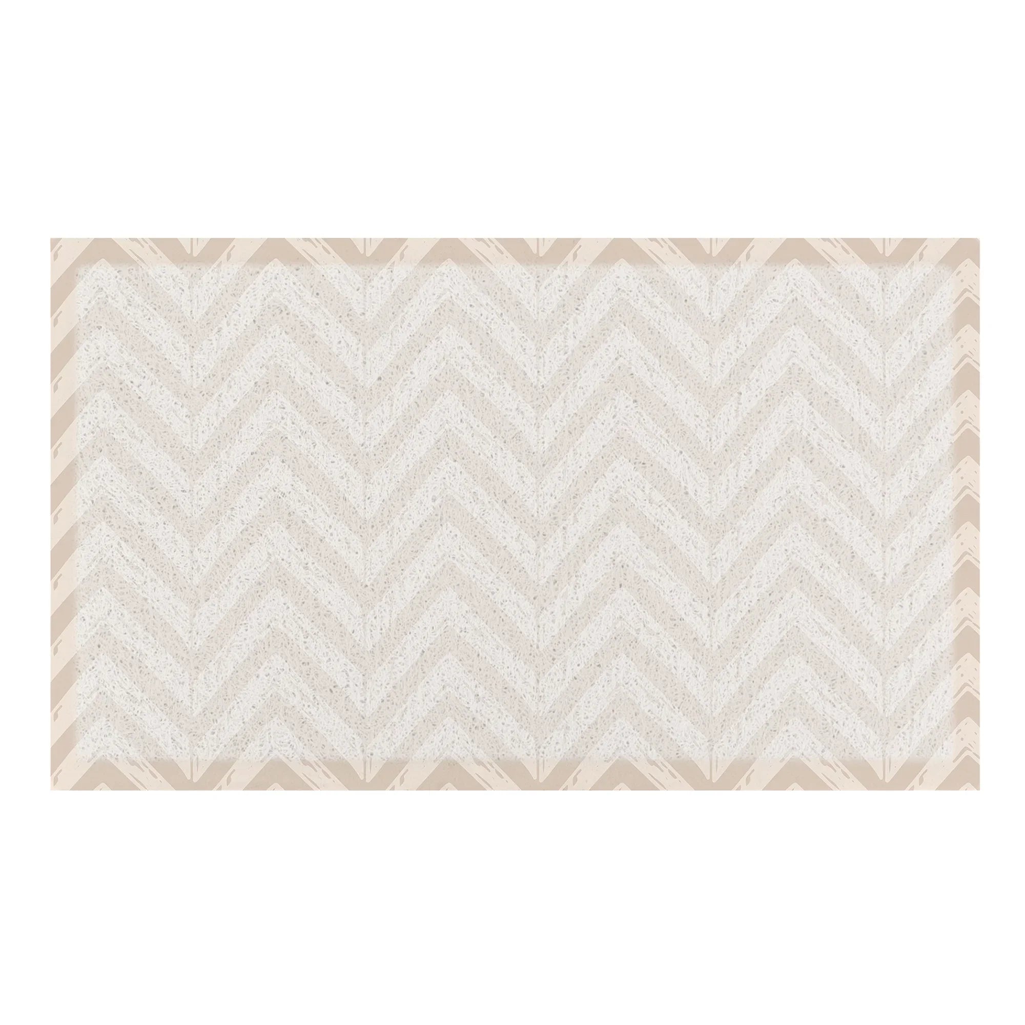 Beige Chevrons Doormat