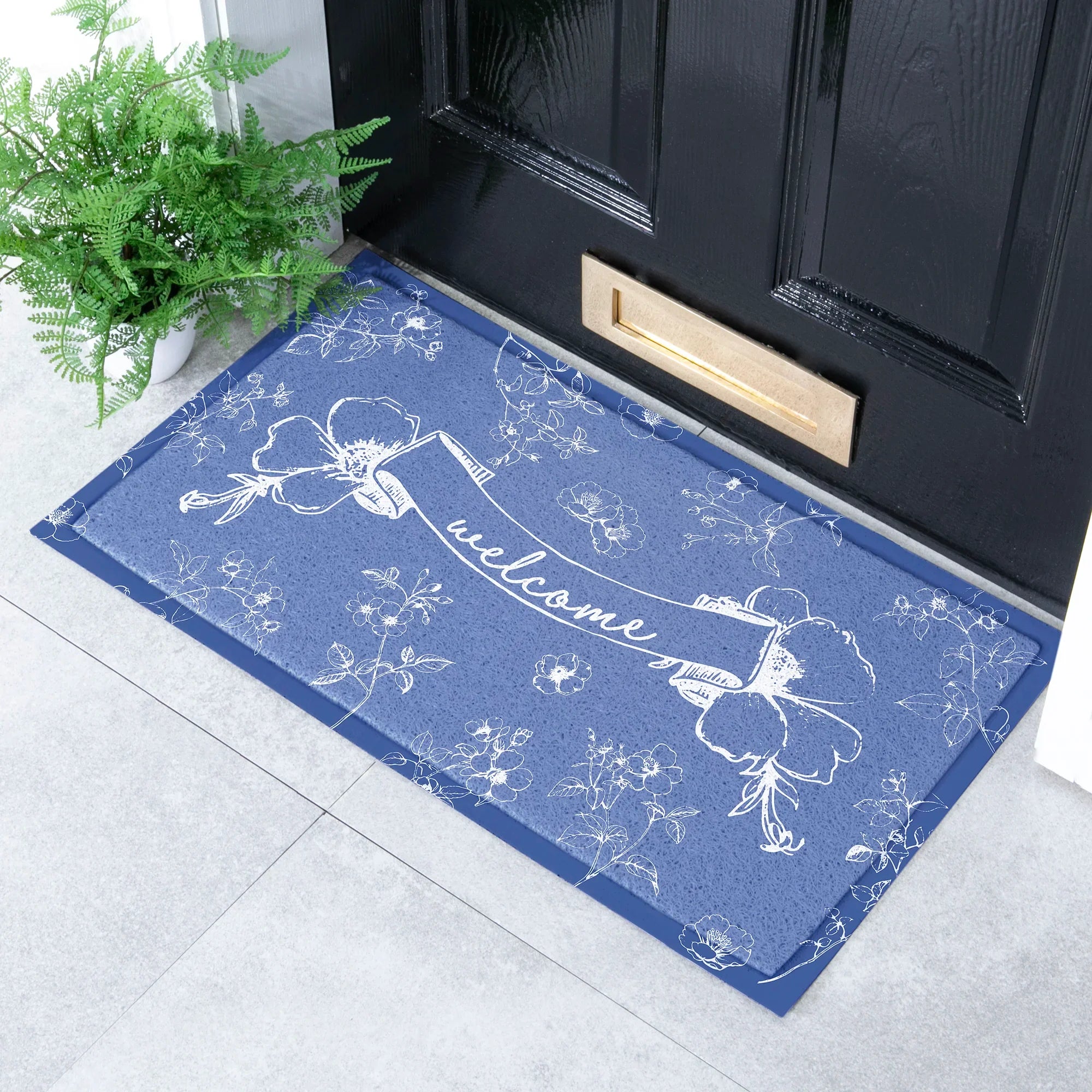 Welcome Chinoiserie Doormat