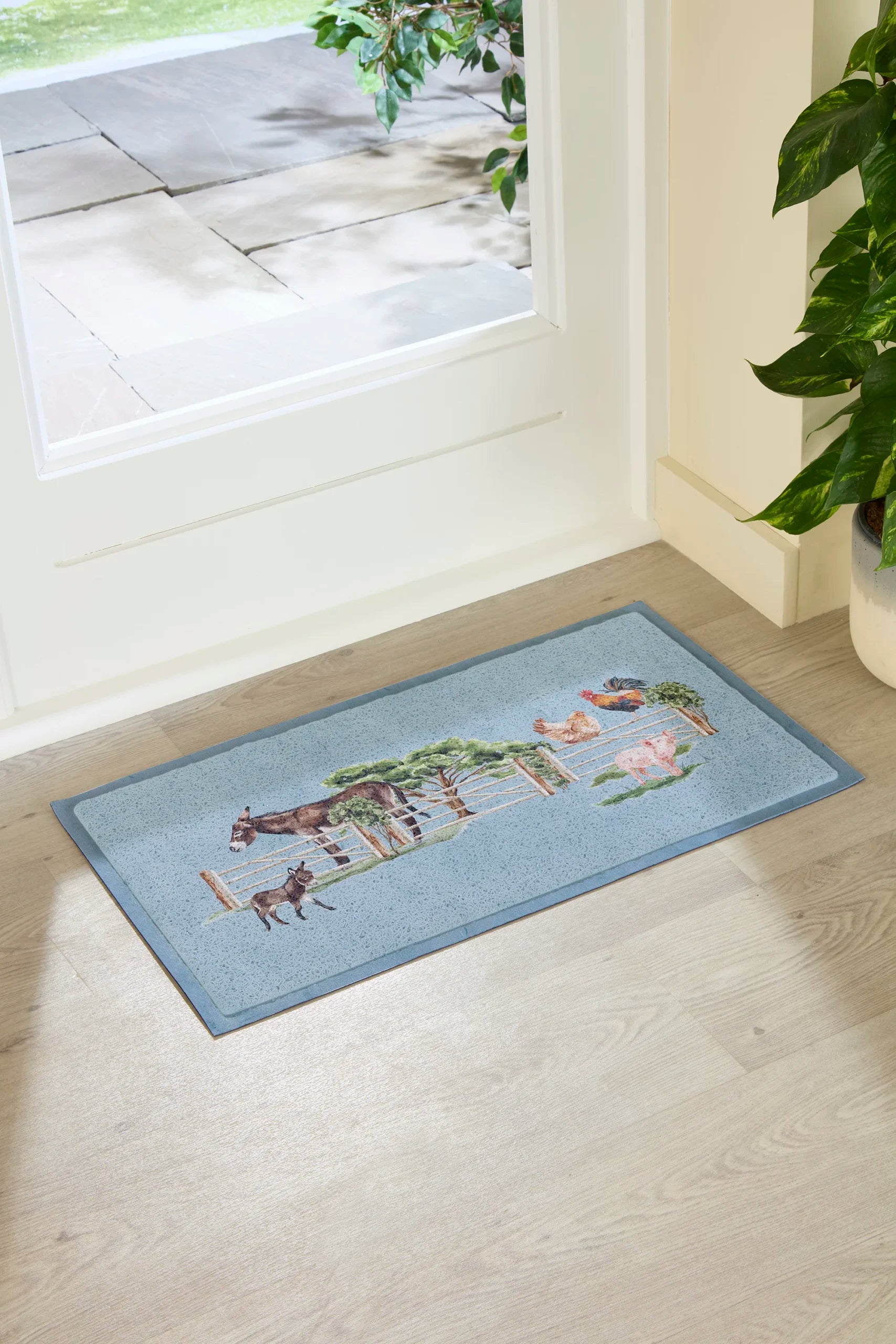 Donkey Farm Yard Doormat