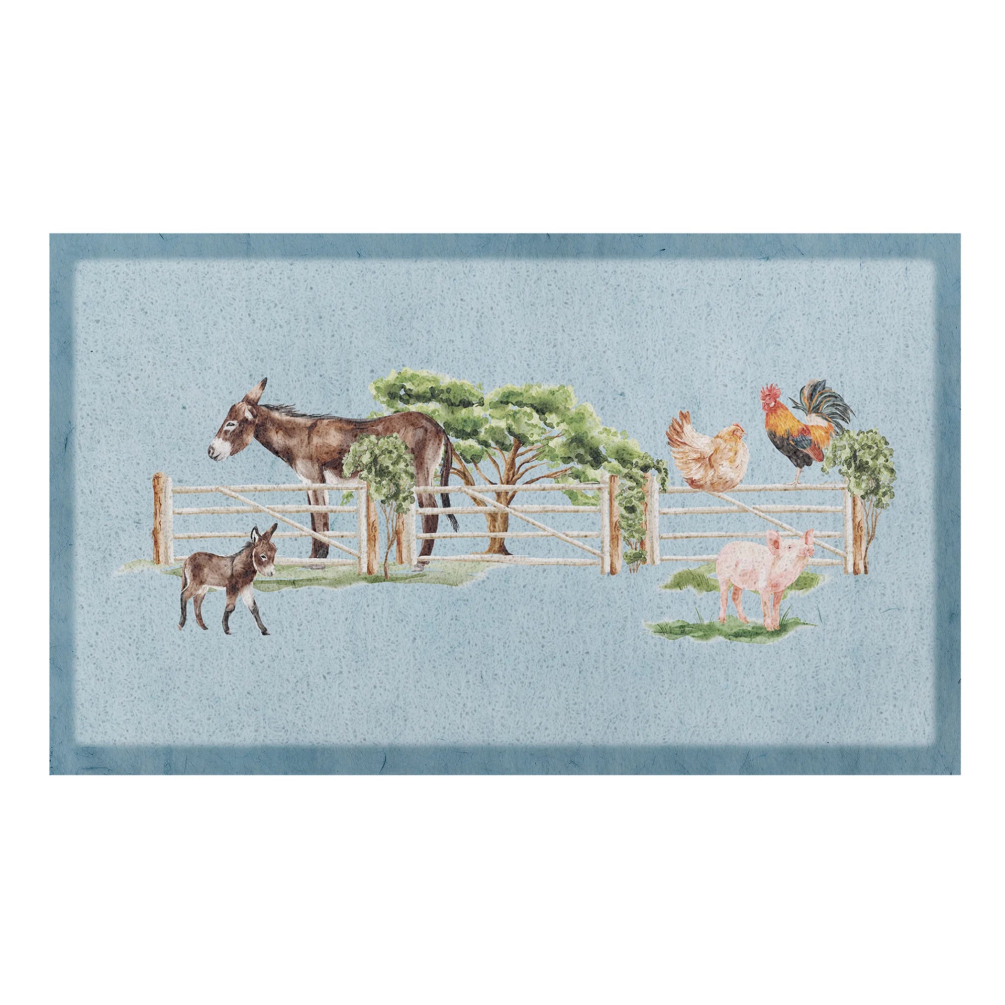 Donkey Farm Yard Doormat