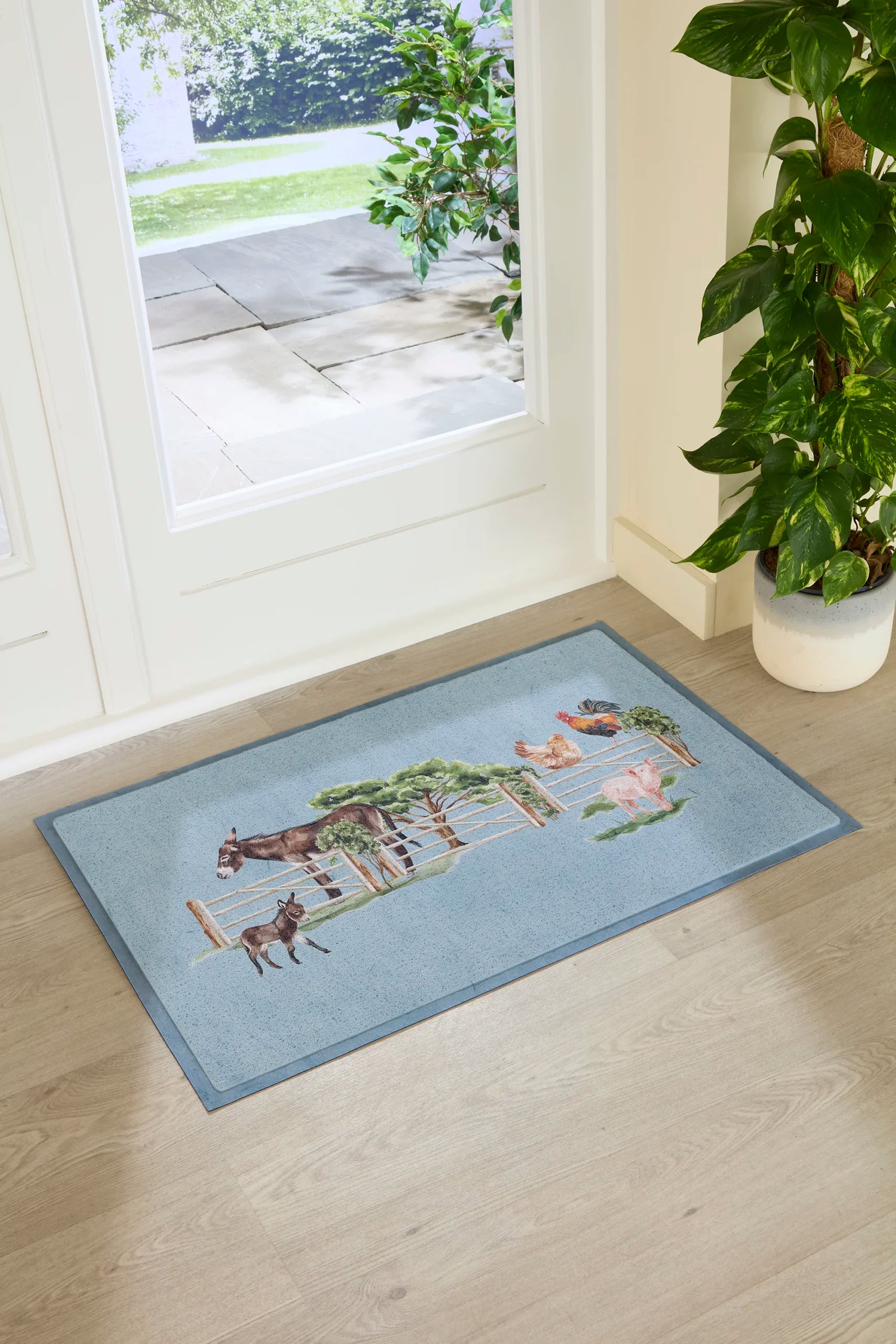 Donkey Farm Yard Doormat