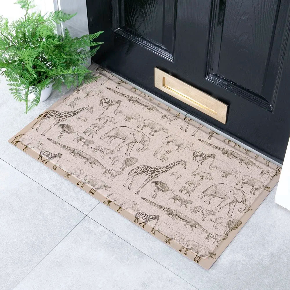 Elephant Vintage Pattern Indoor & Outdoor Doormat