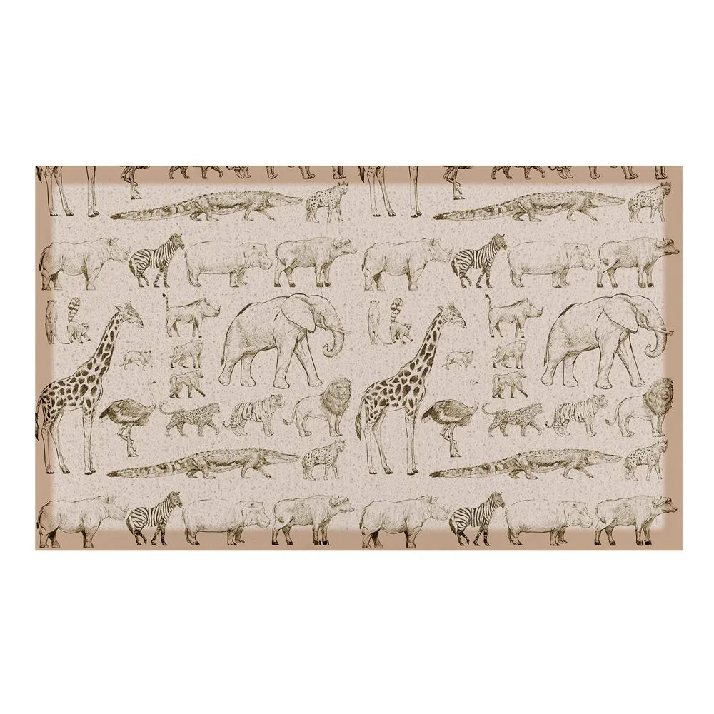 Elephant Vintage Pattern Indoor & Outdoor Doormat