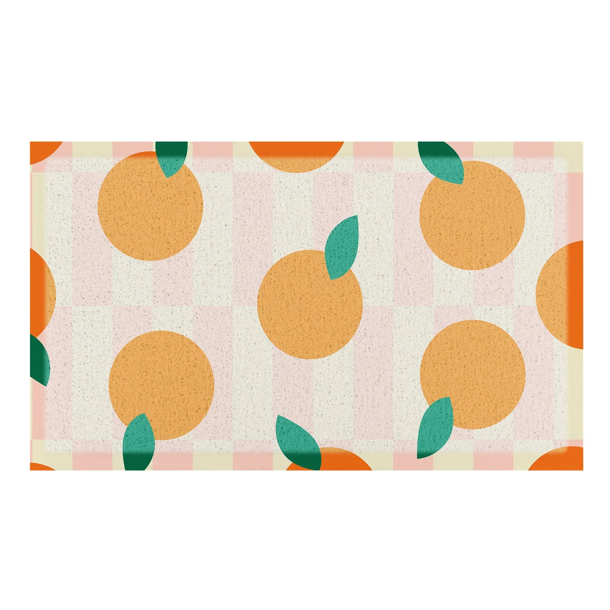 Elizabeth Olwen Oranges Indoor/Outdoor Doormat