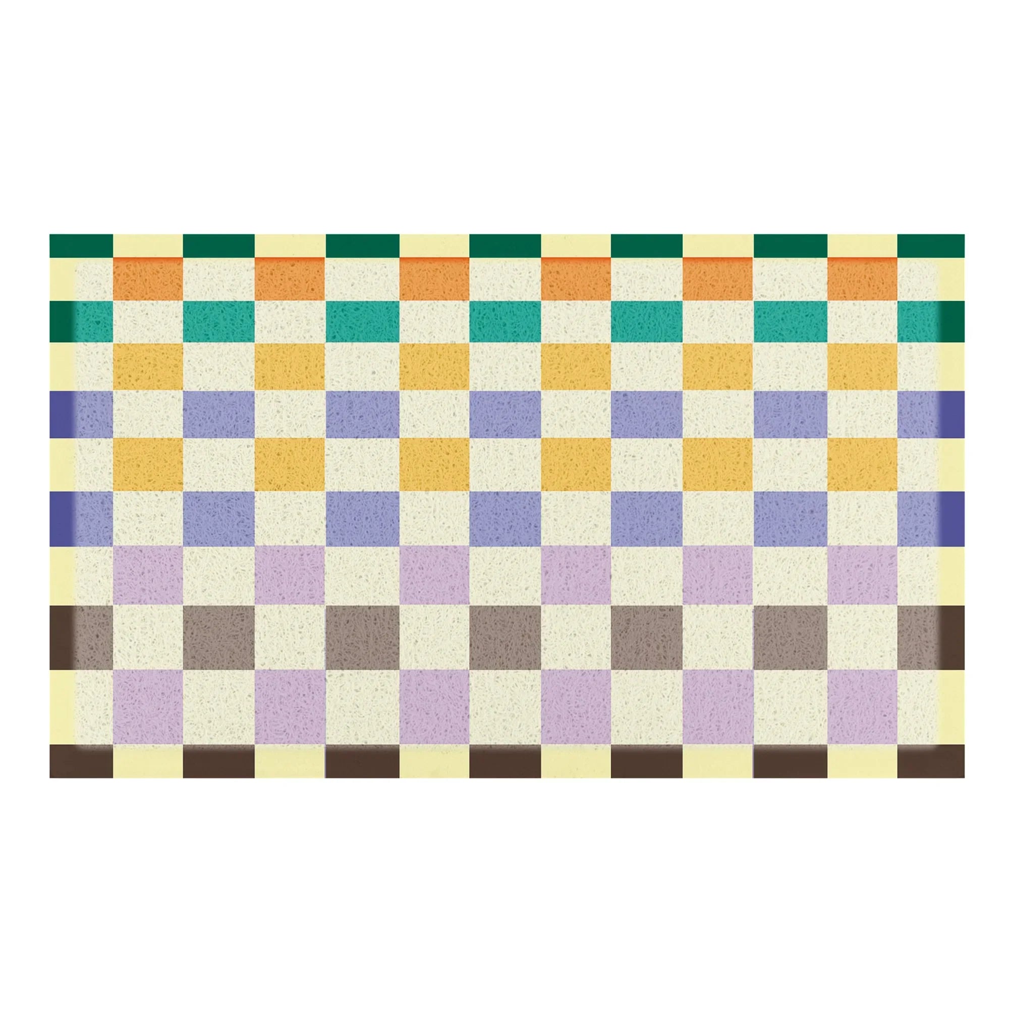 Elizabeth Olwen Check Fade Indoor/Outdoor Doormat