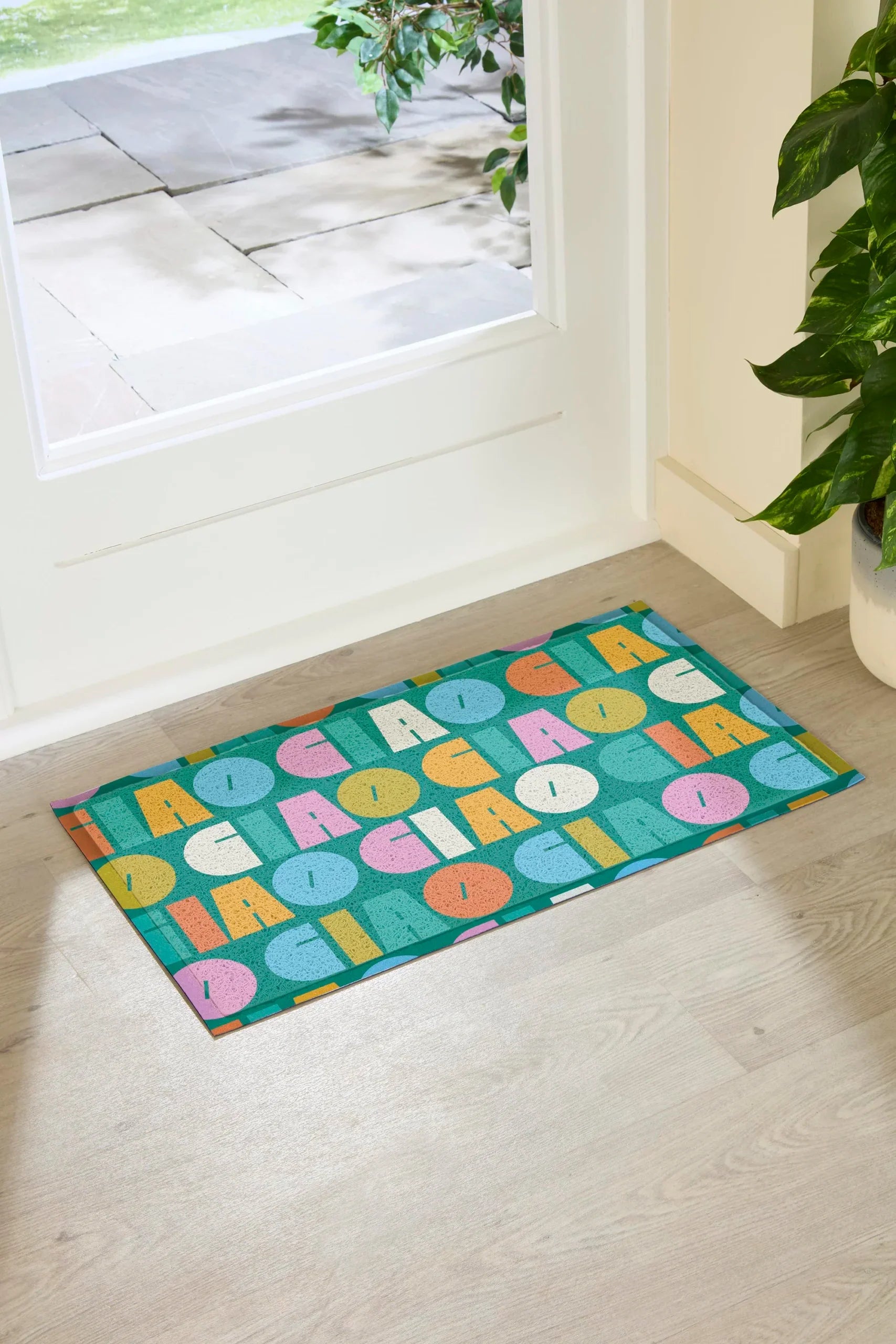 Elizabeth Olwen Ciao Pattern Indoor/Outdoor Doormat