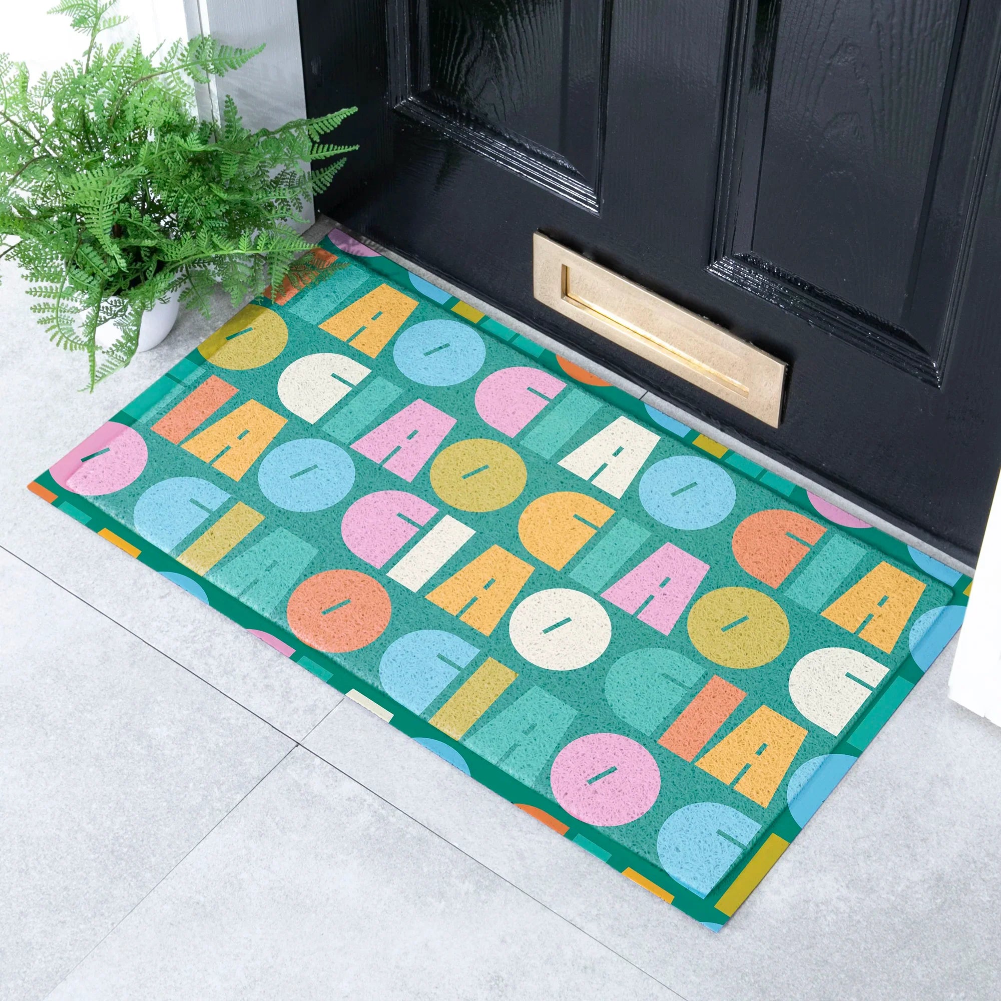 Elizabeth Olwen Ciao Pattern Indoor/Outdoor Doormat