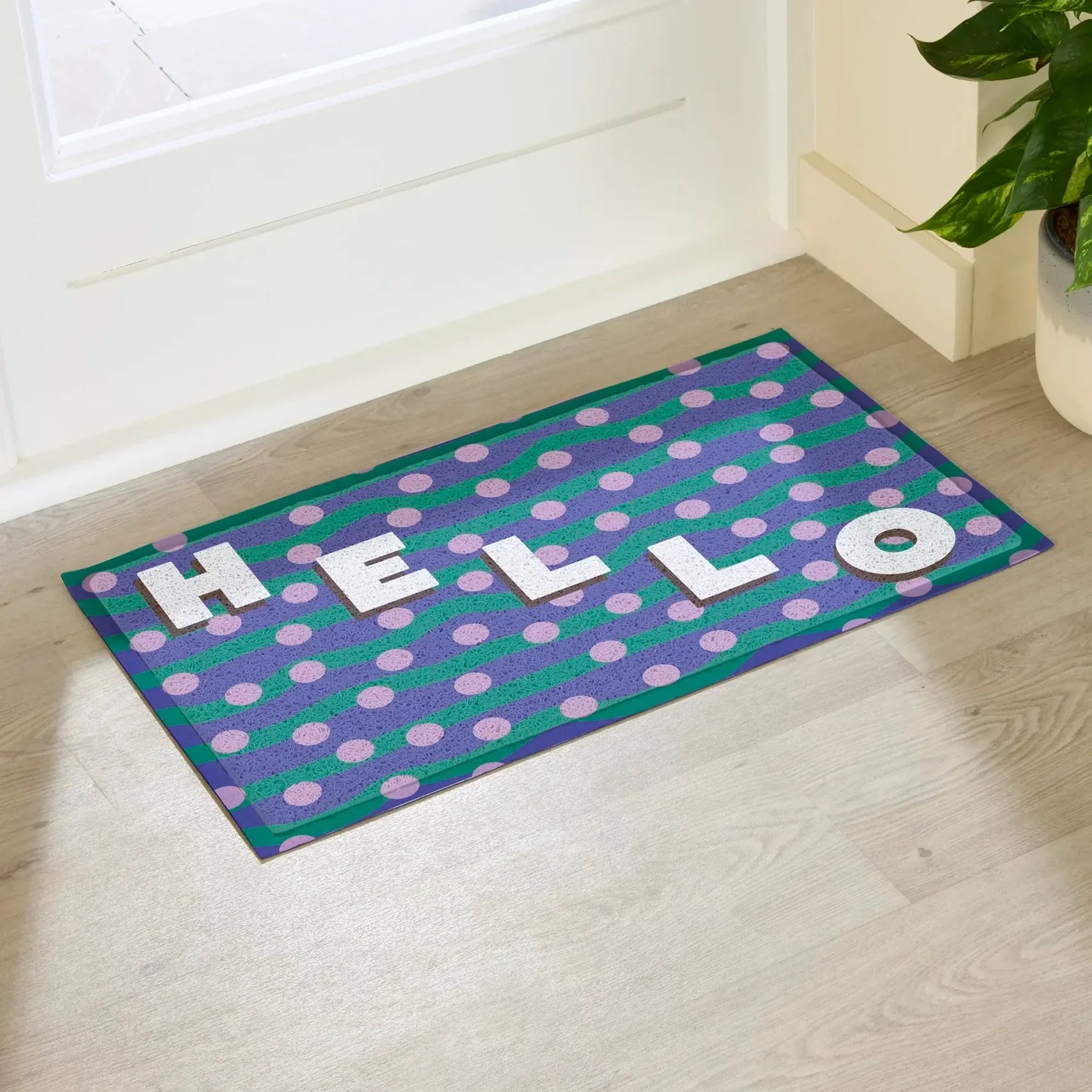 Elizabeth Olwen Hello Dots Indoor/Outdoor Doormat
