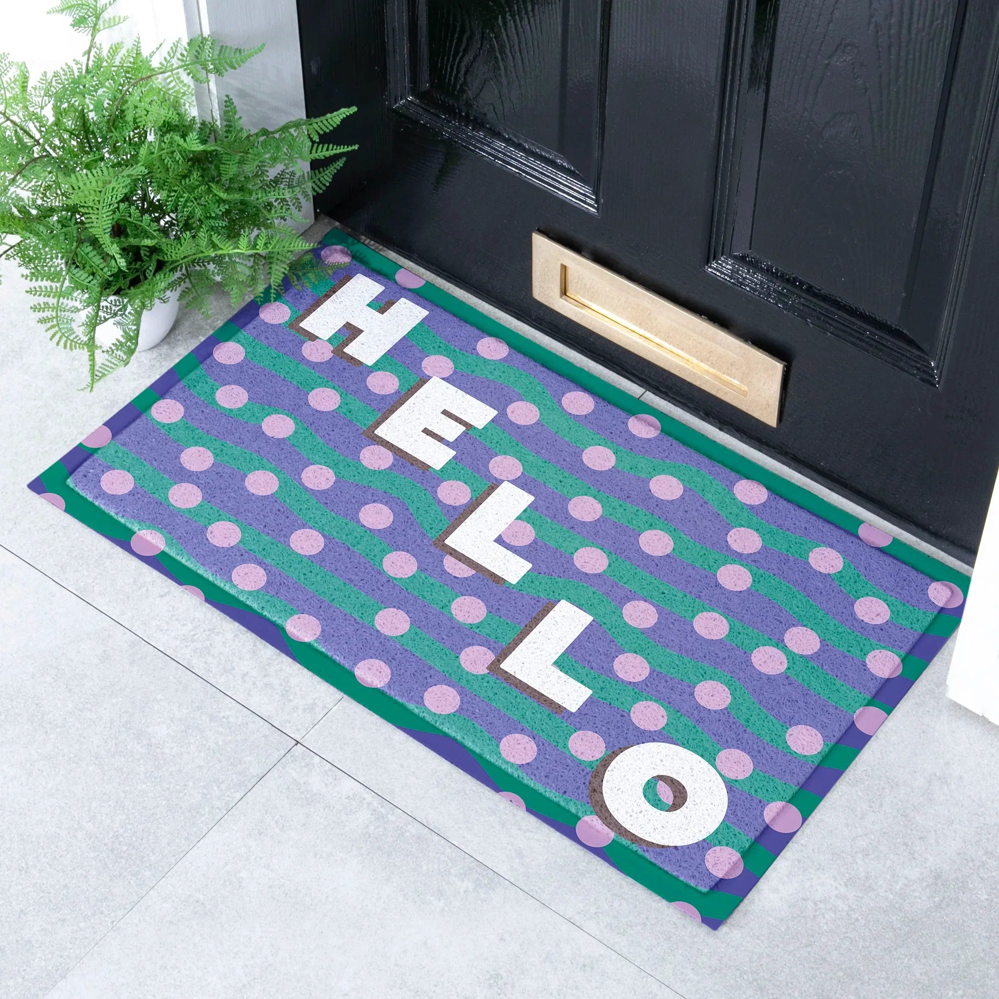 Elizabeth Olwen Hello Dots Indoor/Outdoor Doormat