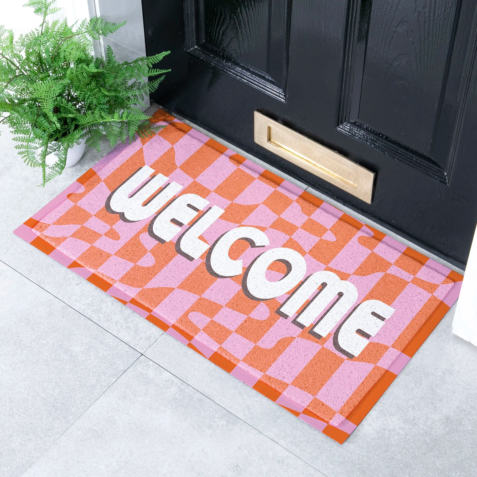 Elizabeth Olwen Welcome Wavey Indoor/Outdoor Doormat (70x40cm)