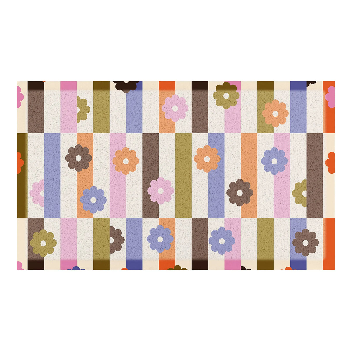 Elizabeth Olwen Petal Stripes Indoor/Outdoor Doormat (70x40cm)