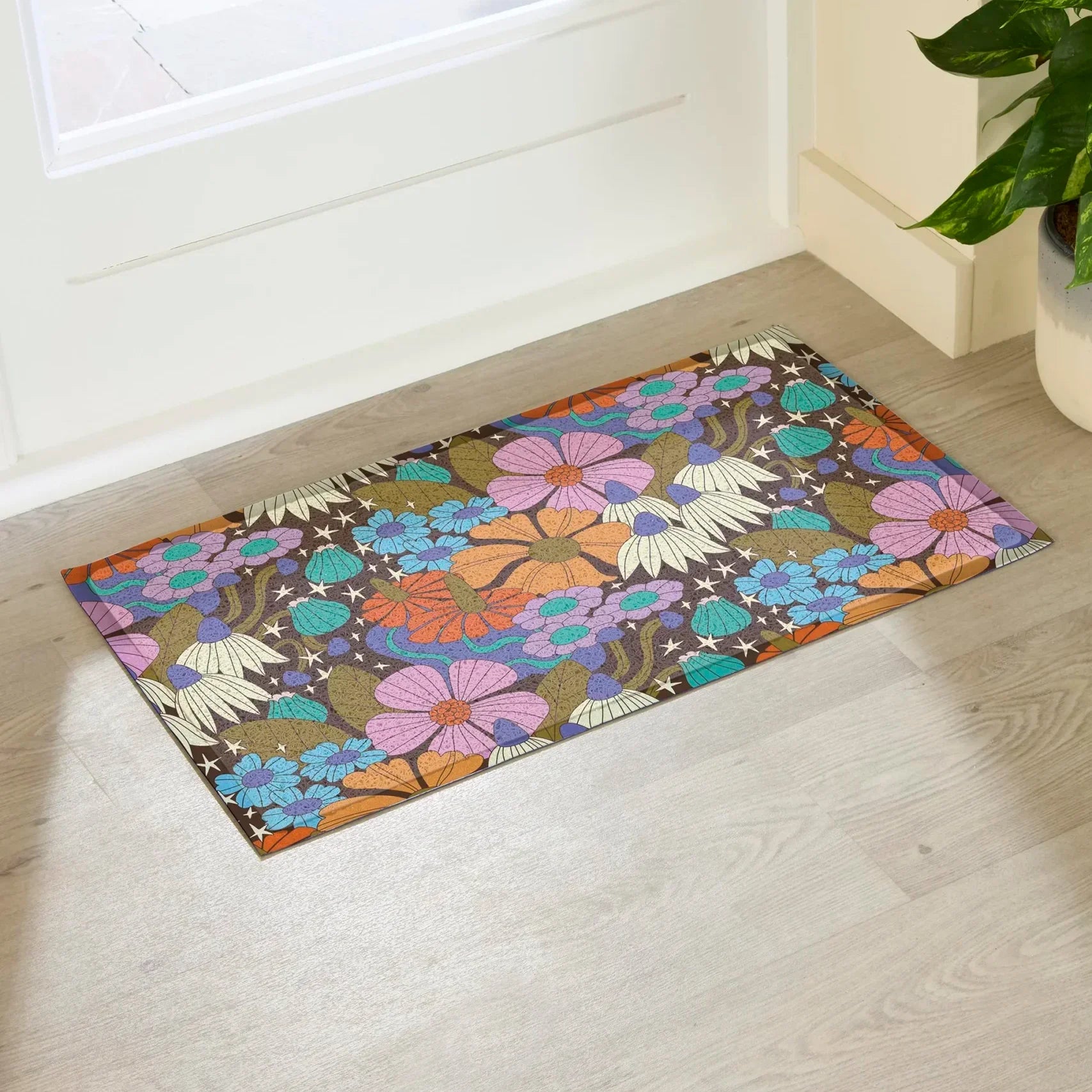 Elizabeth Olwen Magic Florals Indoor/Outdoor Doormat