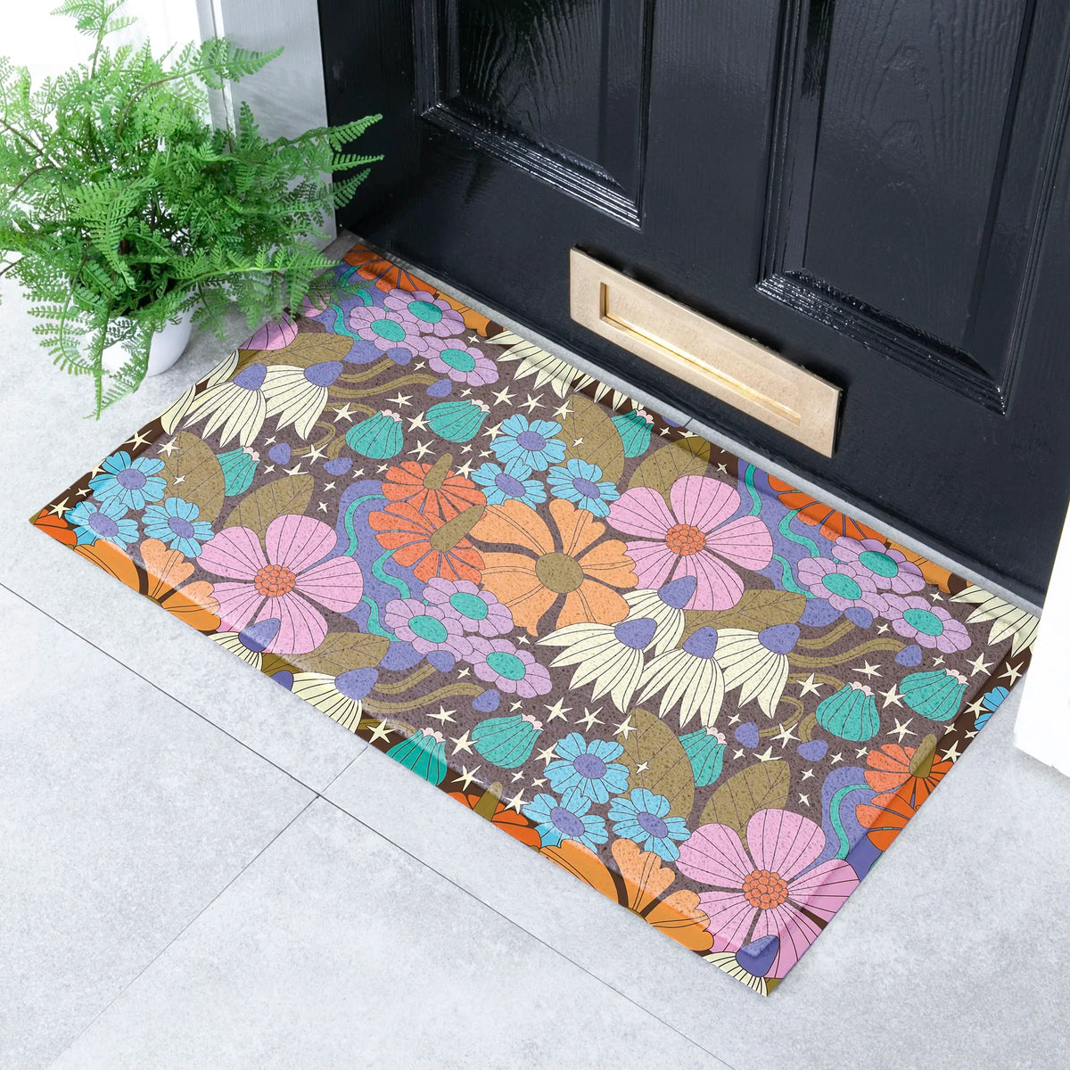 Elizabeth Olwen Magic Florals Indoor/Outdoor Doormat