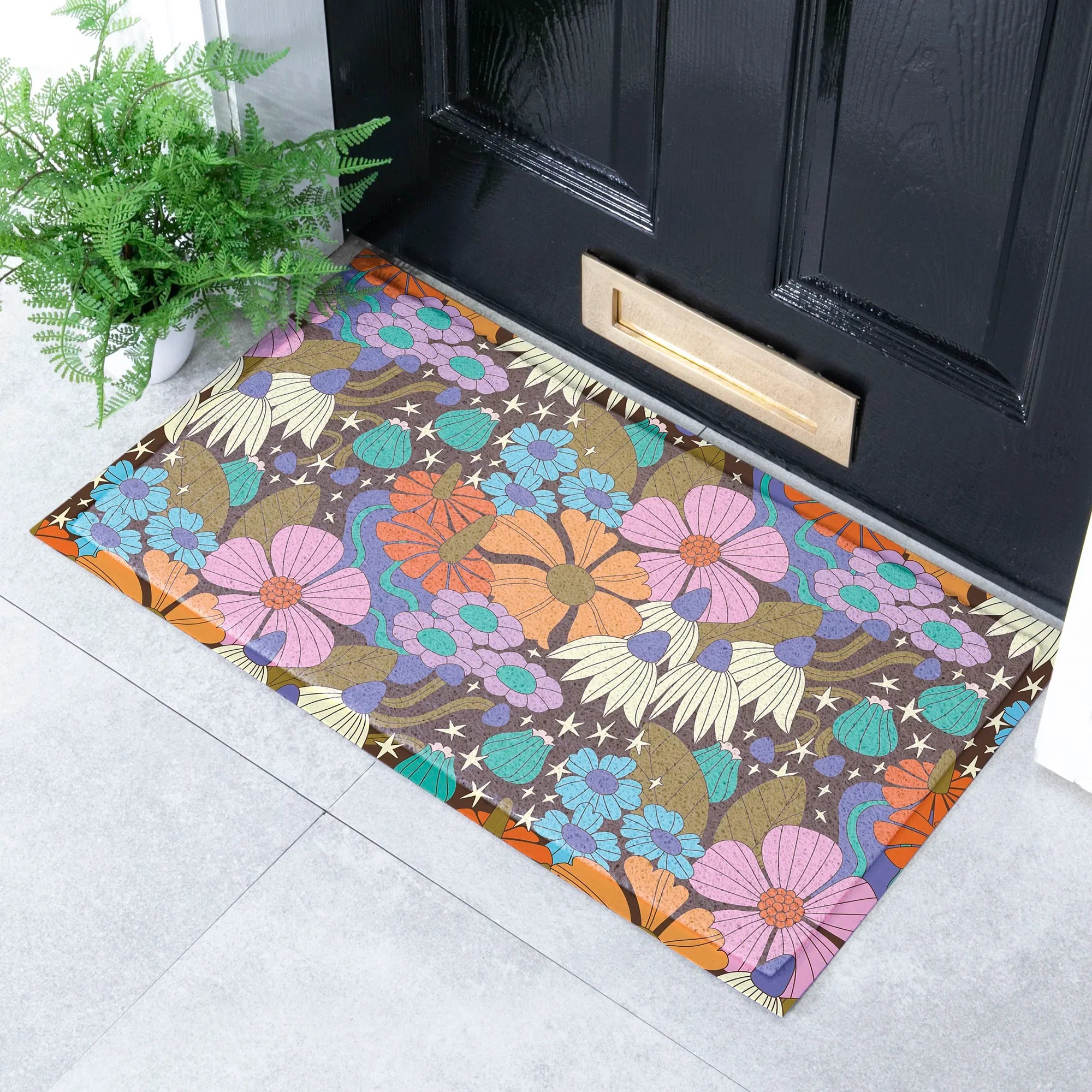 Elizabeth Olwen Magic Florals Indoor/Outdoor Doormat