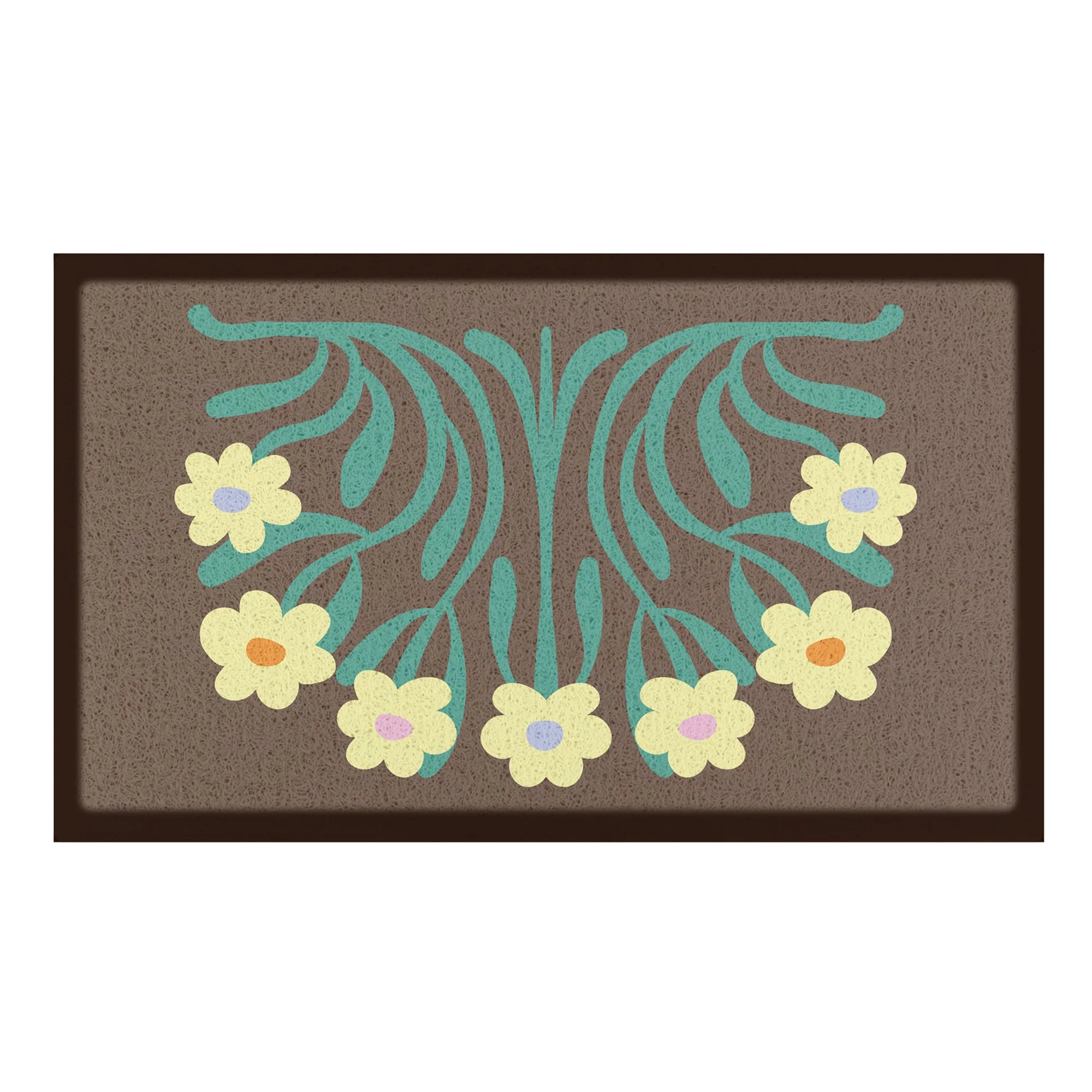 Elizabeth Olwen Yellow Flowers Indoor/Outdoor Doormat (70x40cm)