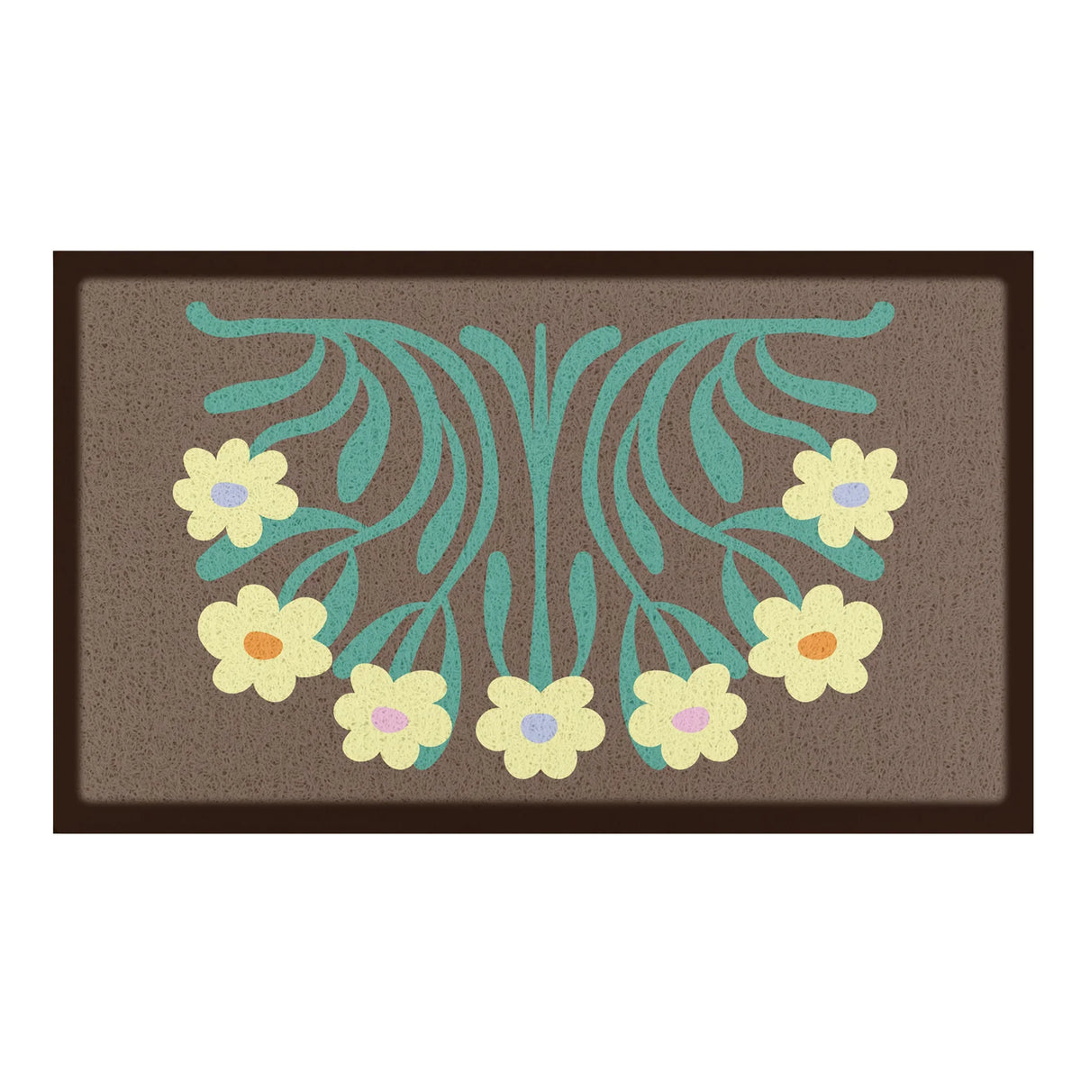 Elizabeth Olwen Yellow Flowers Indoor/Outdoor Doormat