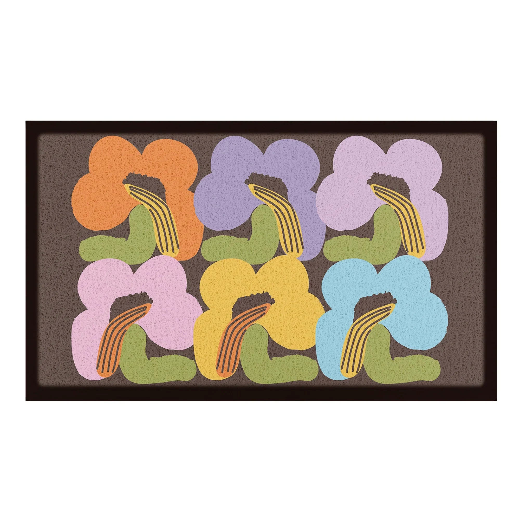 Elizabeth Olwen Chunky Flowers Indoor/Outdoor Doormat