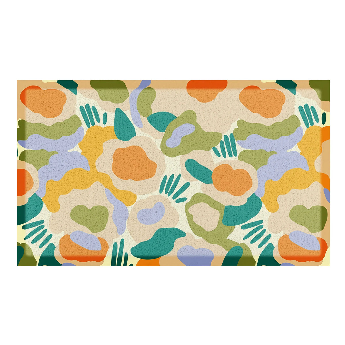 Elizabeth Olwen Smudge Flowers Indoor/Outdoor Doormat