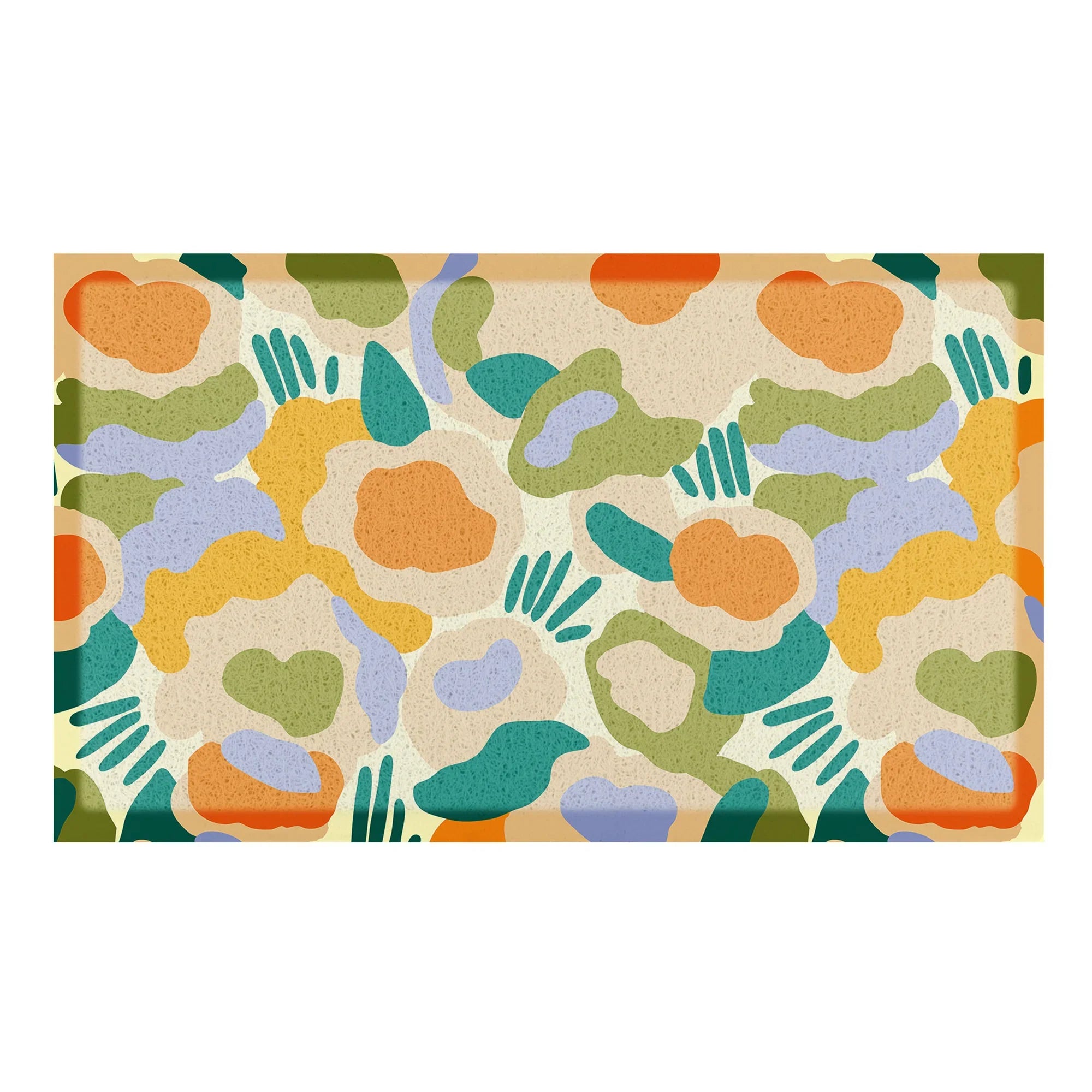 Elizabeth Olwen Smudge Flowers Indoor/Outdoor Doormat