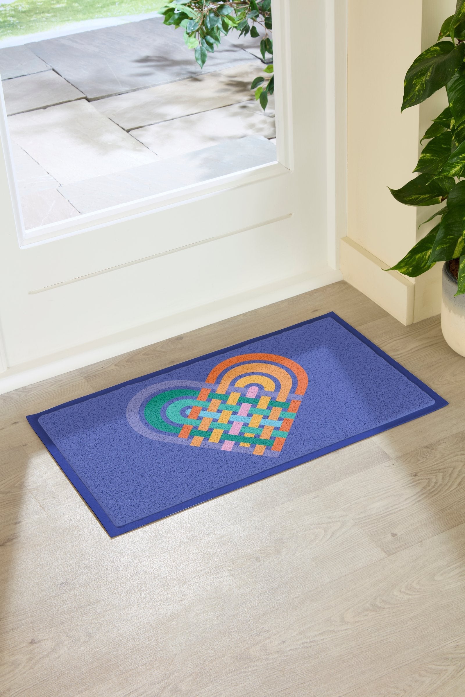 Elizabeth Olwen Heart Lace Indoor/Outdoor Doormat