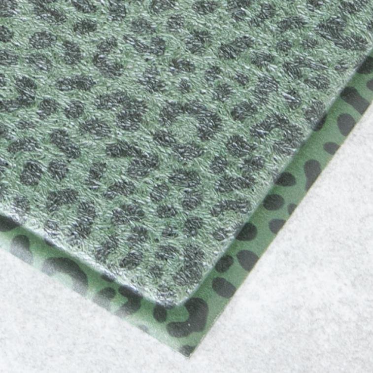 Green Leopard Doormat