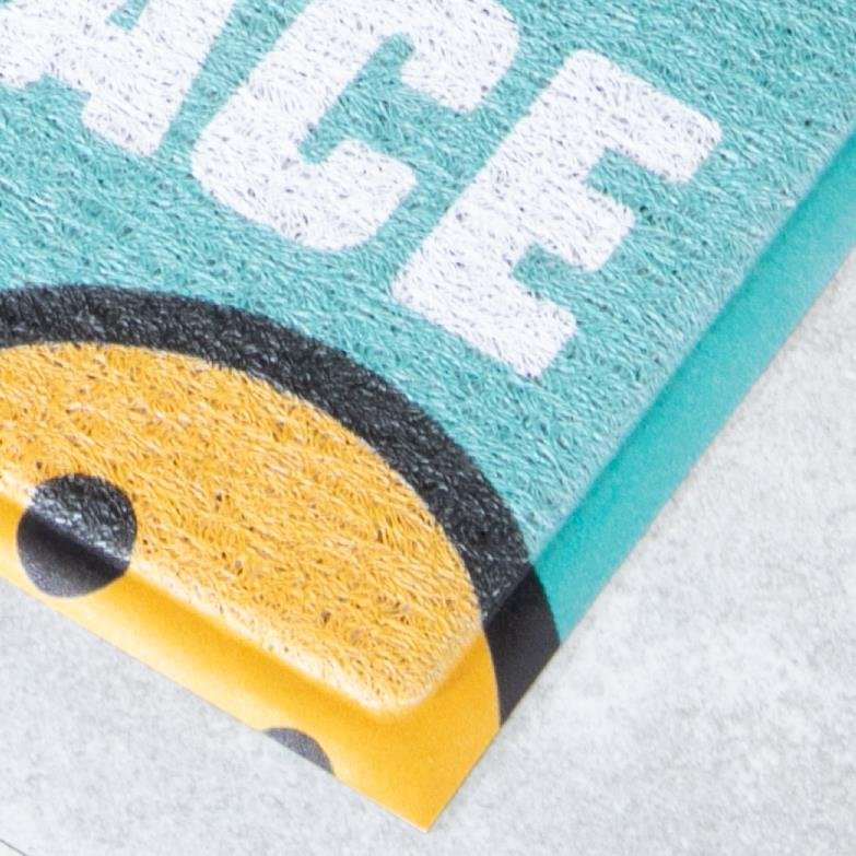 Blue Happy Place Doormat