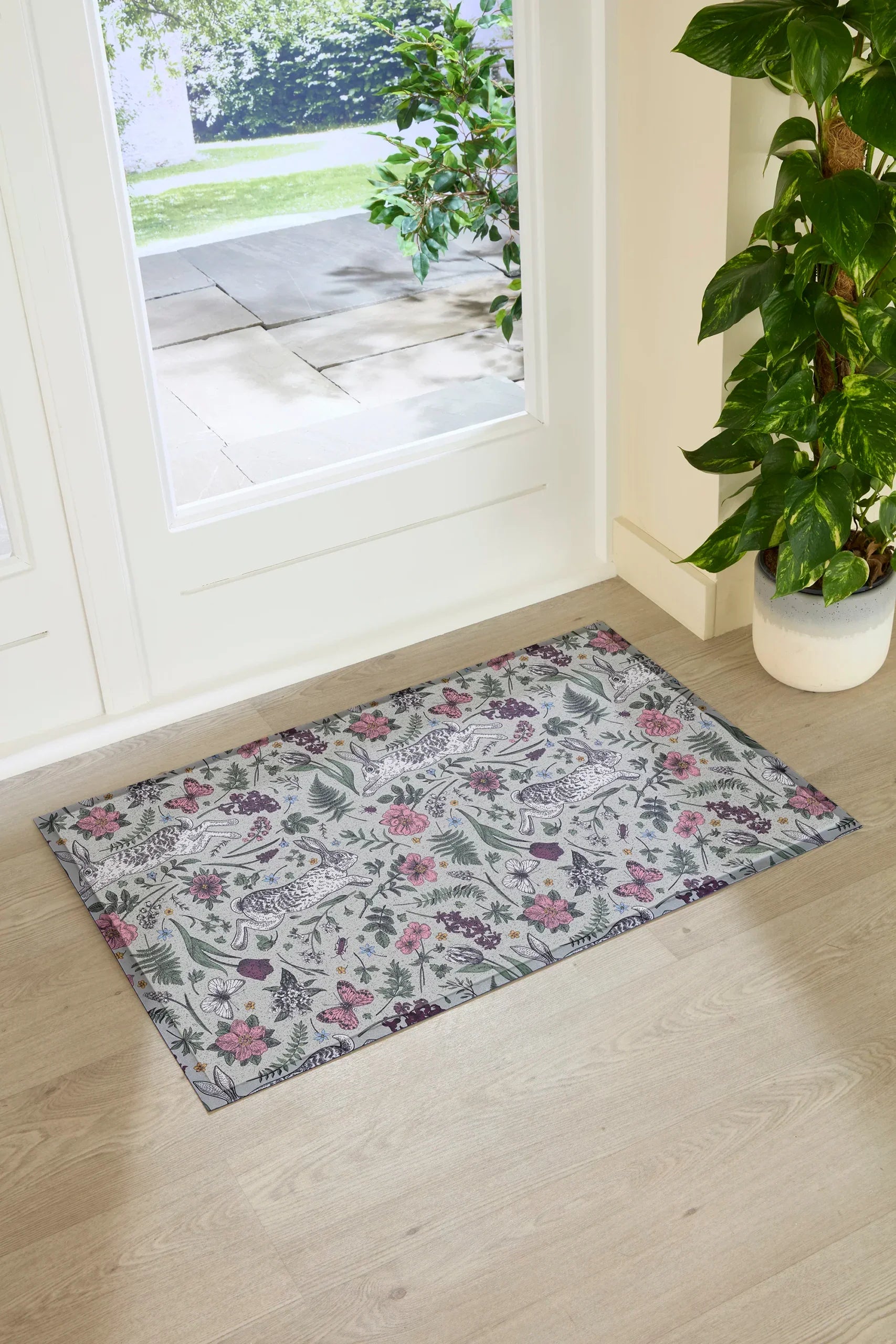 Hare Wildflowers Doormat