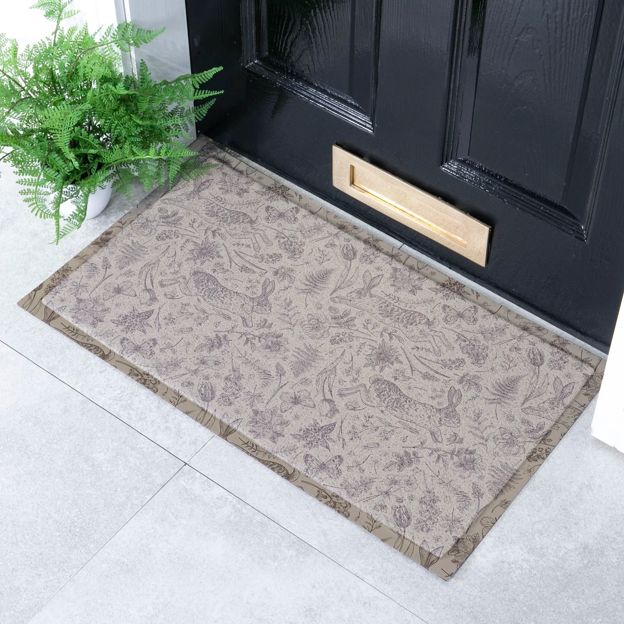 Beige Hare Doormat