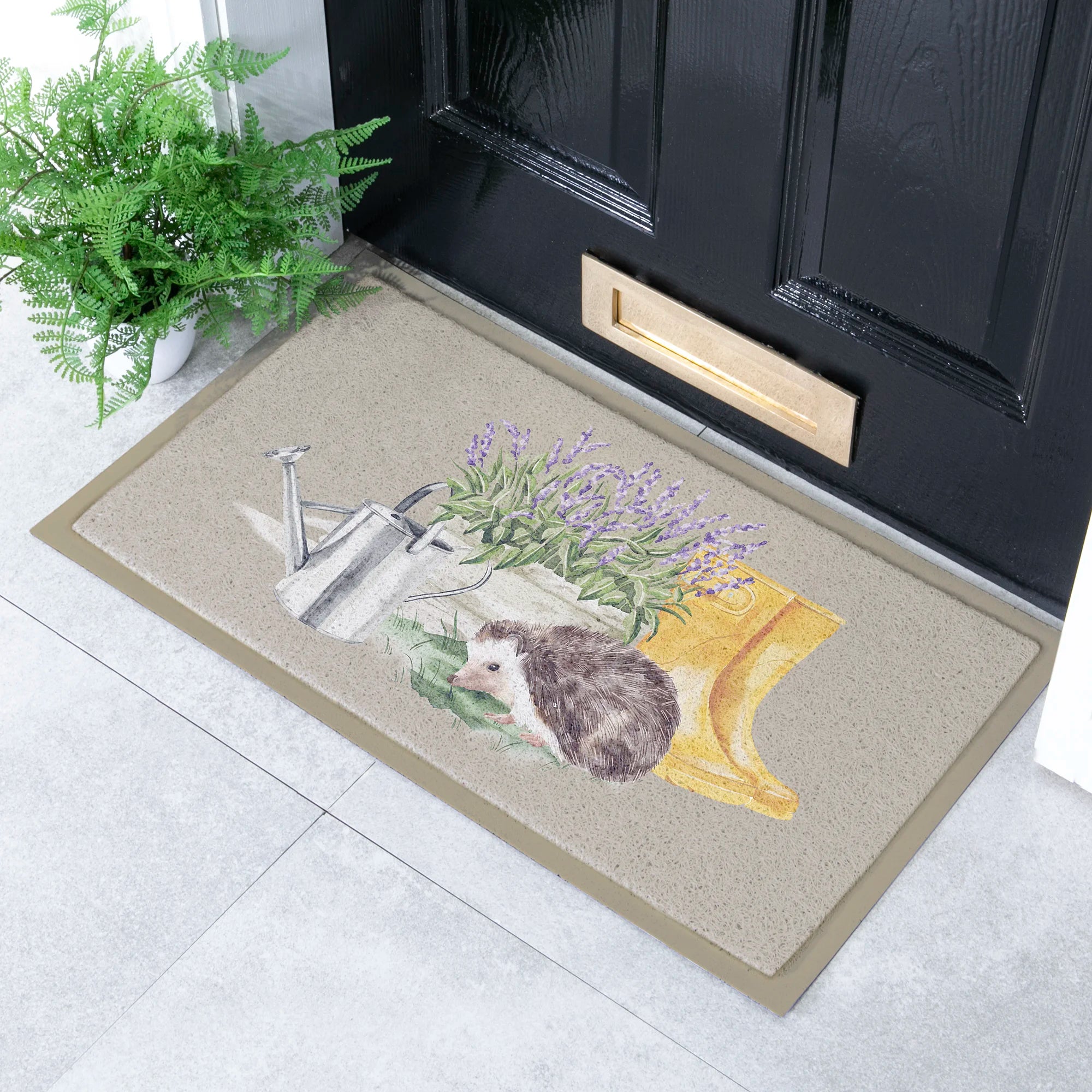 Hedgehog Lavender Doormat