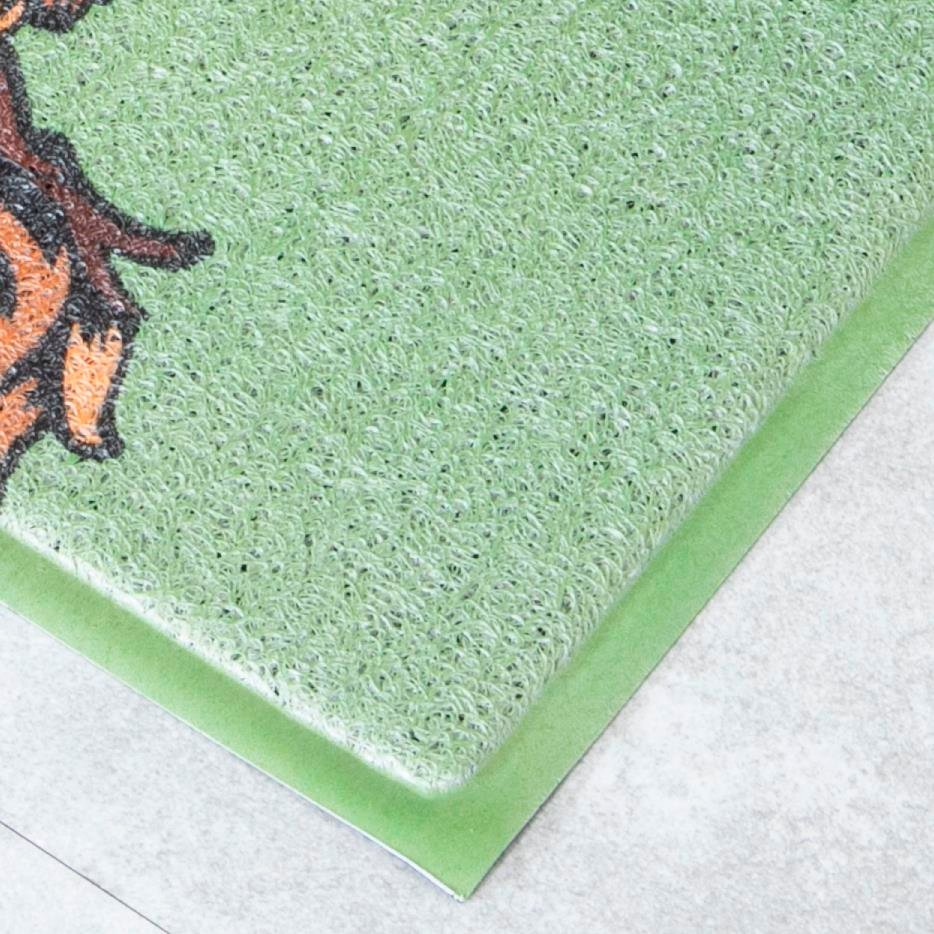 Green Highland Cow Doormat