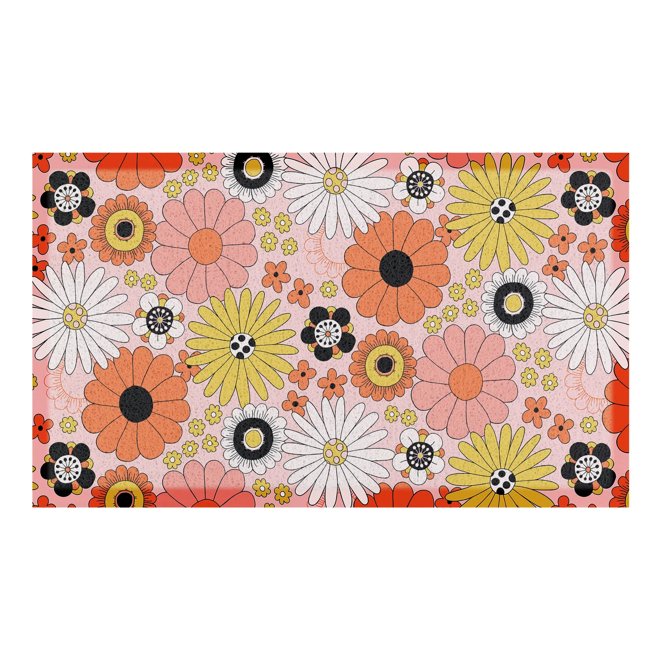 70's Style Floral Doormat x Hannah Maria Designs