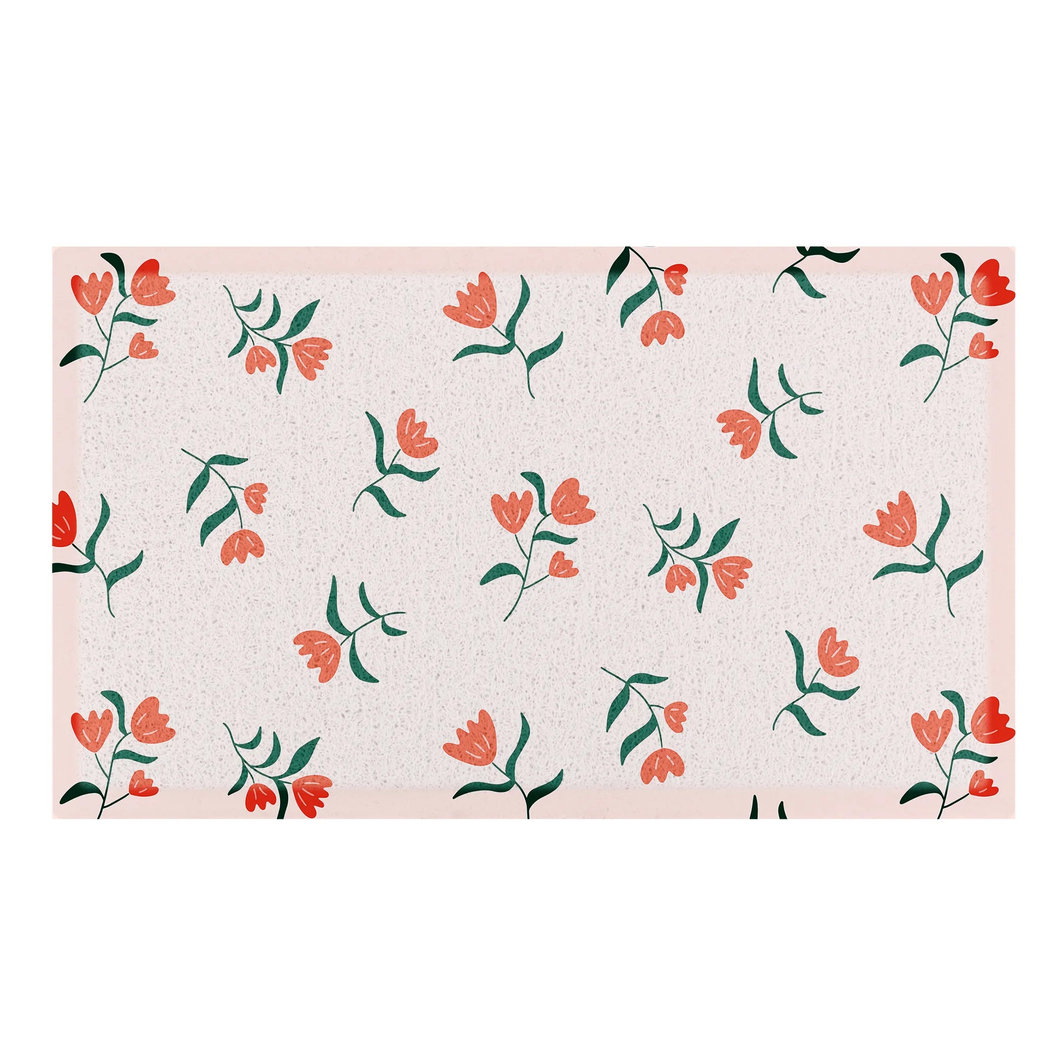 Stylised Tulip Floral Doormat x Hannah Maria Designs