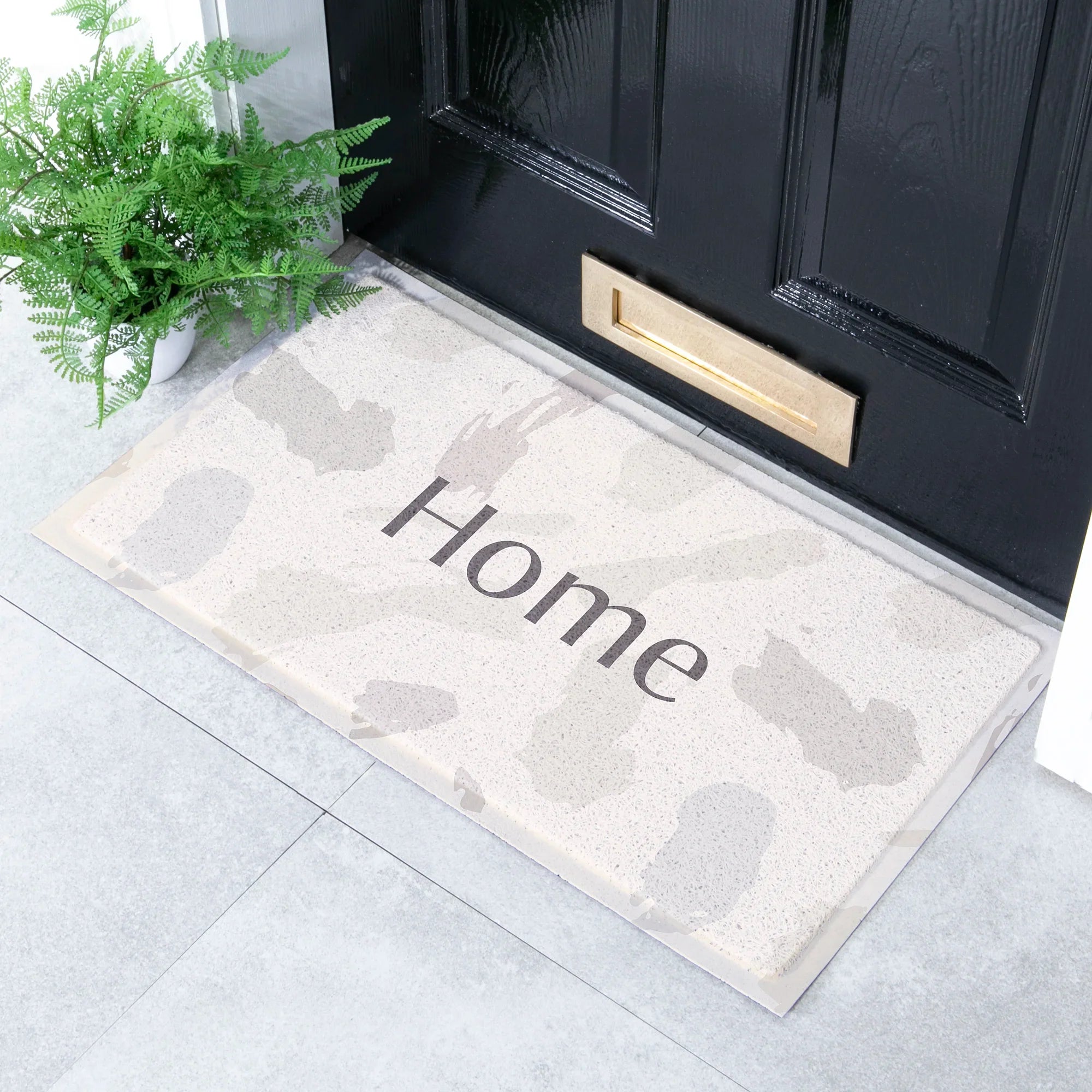 Neutral Paint Splash Home Doormat