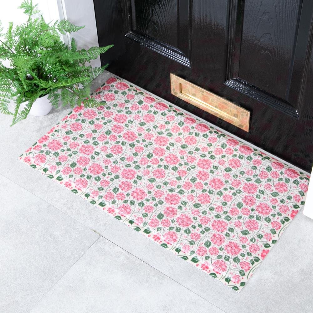Pink Hydrangea Doormat (70 x 40cm)
