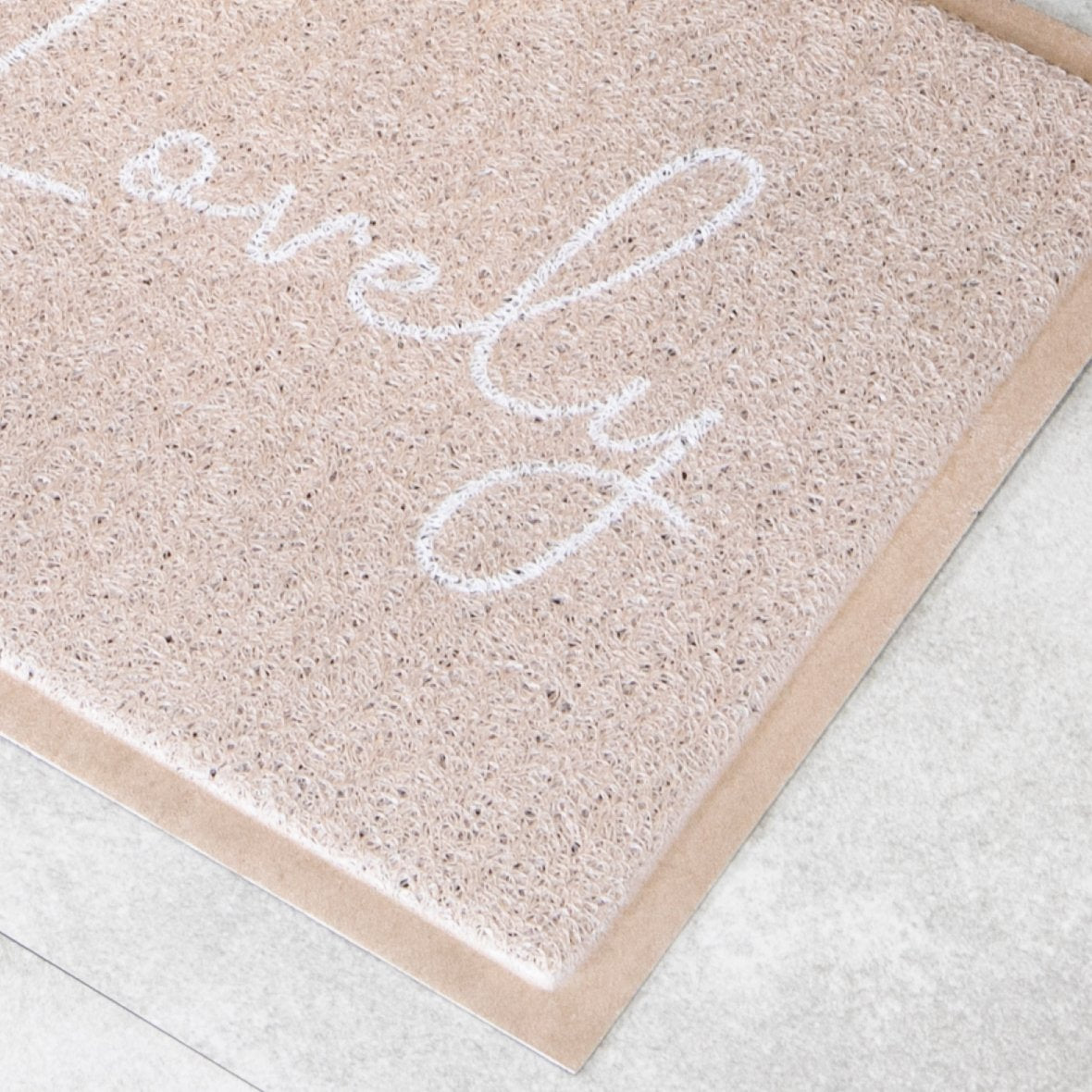 Beige Hello Lovely Doormat