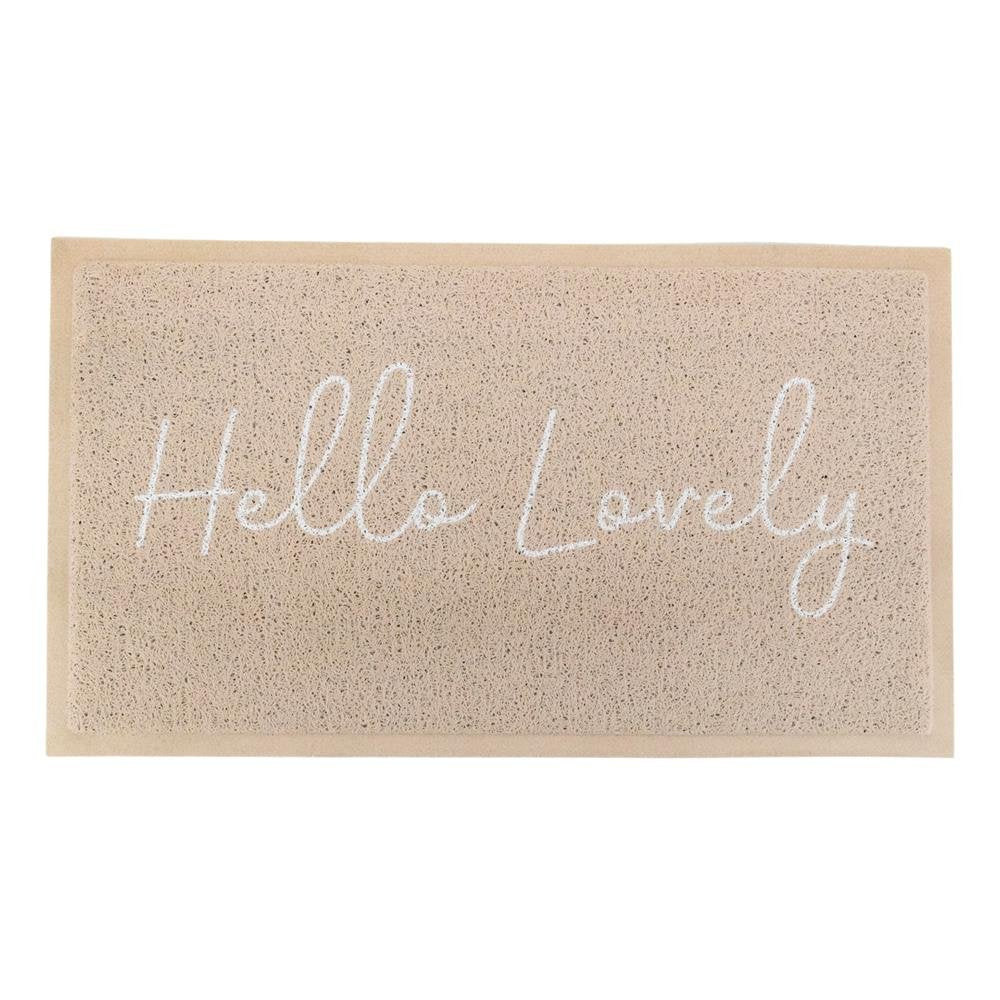 Beige Hello Lovely Doormat